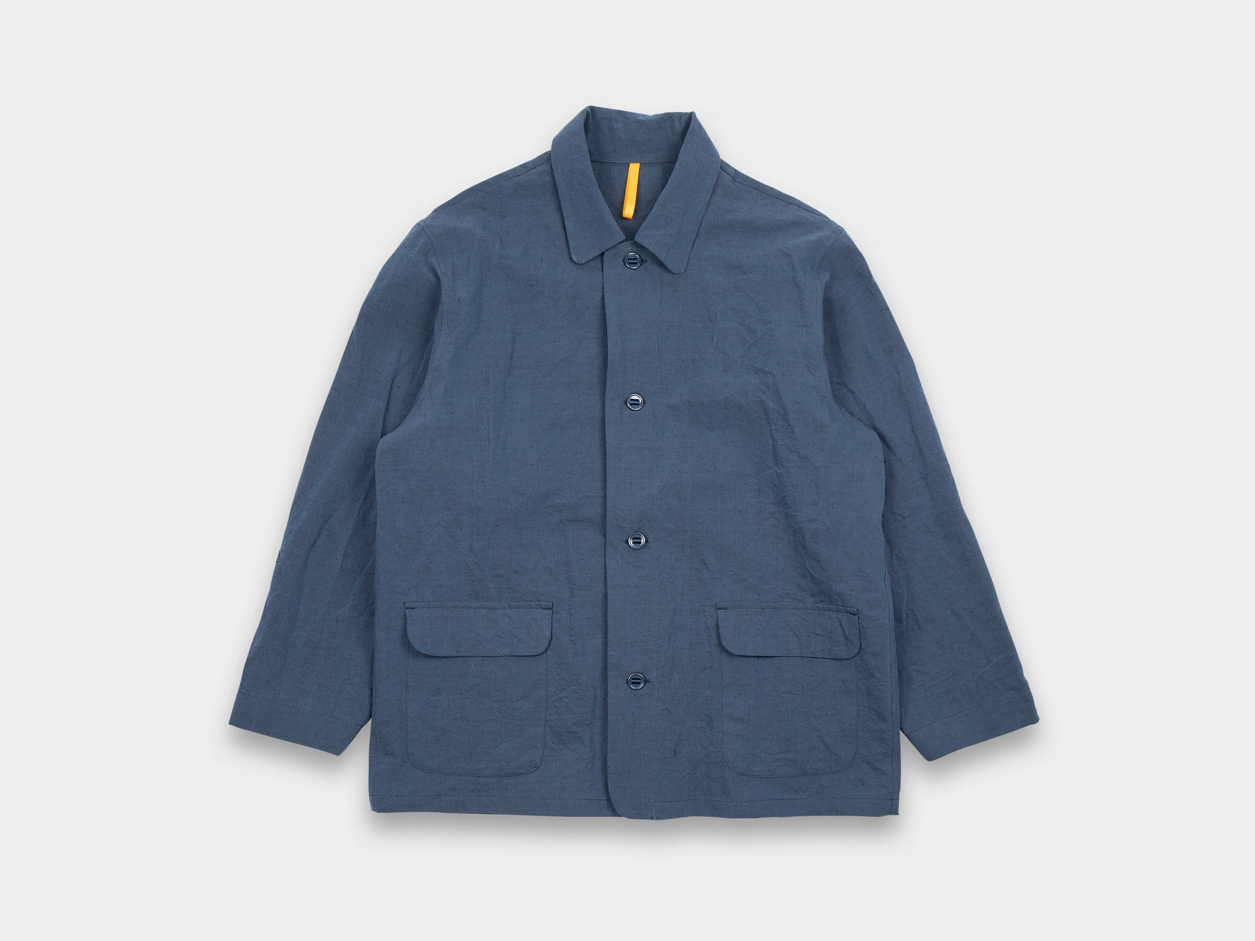 R16O2 "Coverall" Blue Metal Linen sold by MAN-TLE