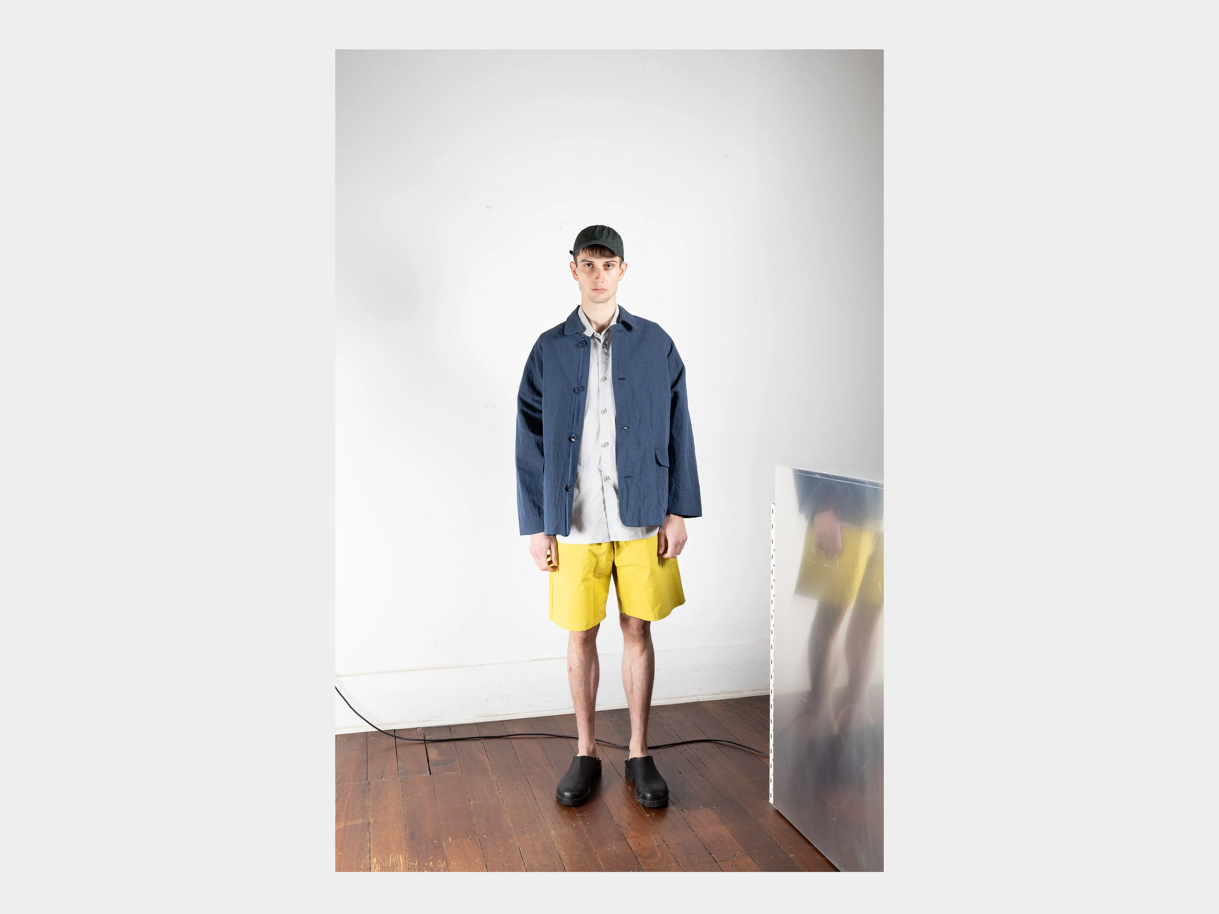 R16O2 "Coverall" Blue Metal Linen sold by MAN-TLE product image thumbnail 5