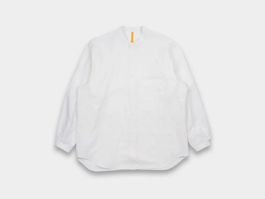 R16S7 "Collarless Shirt" Shell Linen made by MAN-TLE