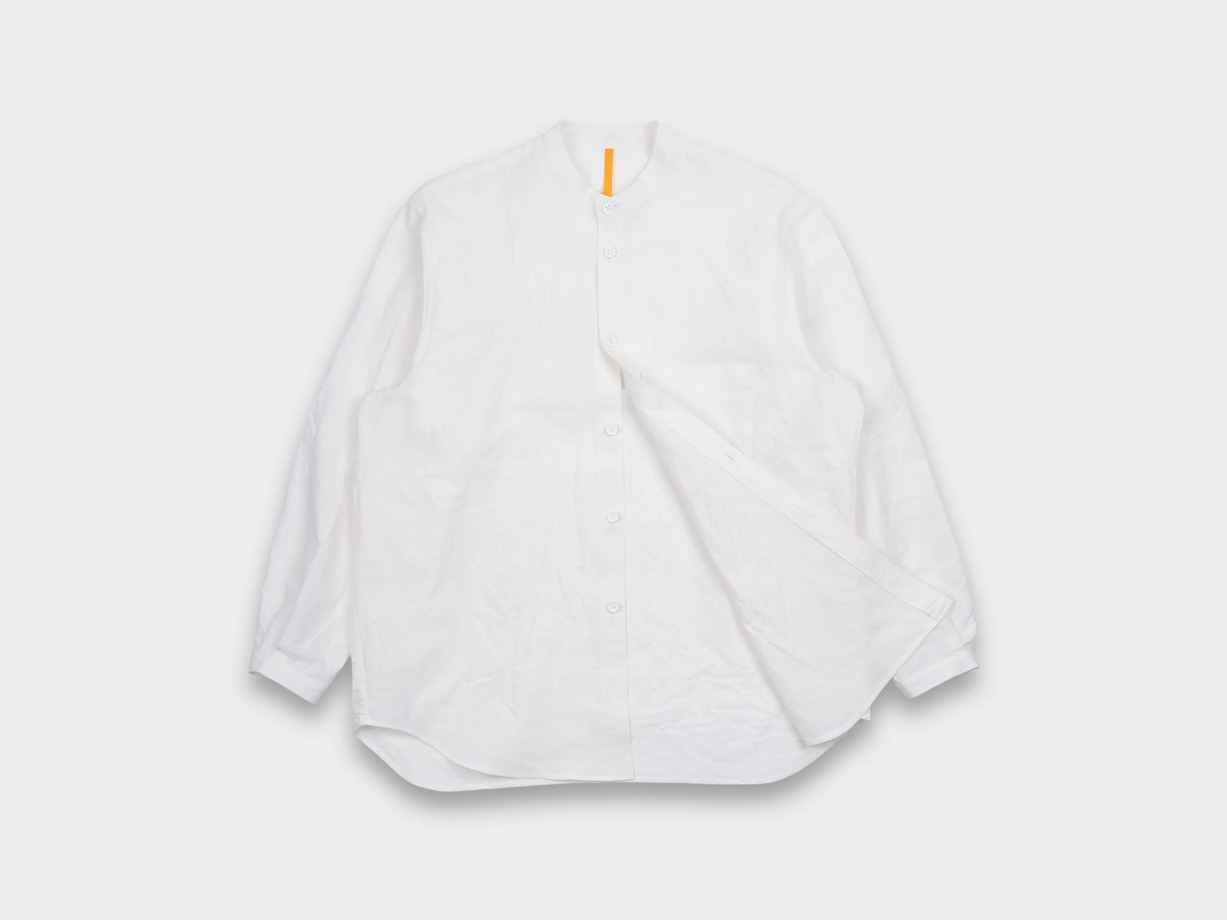 R16S7 "Collarless Shirt" Shell Linen sold by MAN-TLE product image thumbnail 2