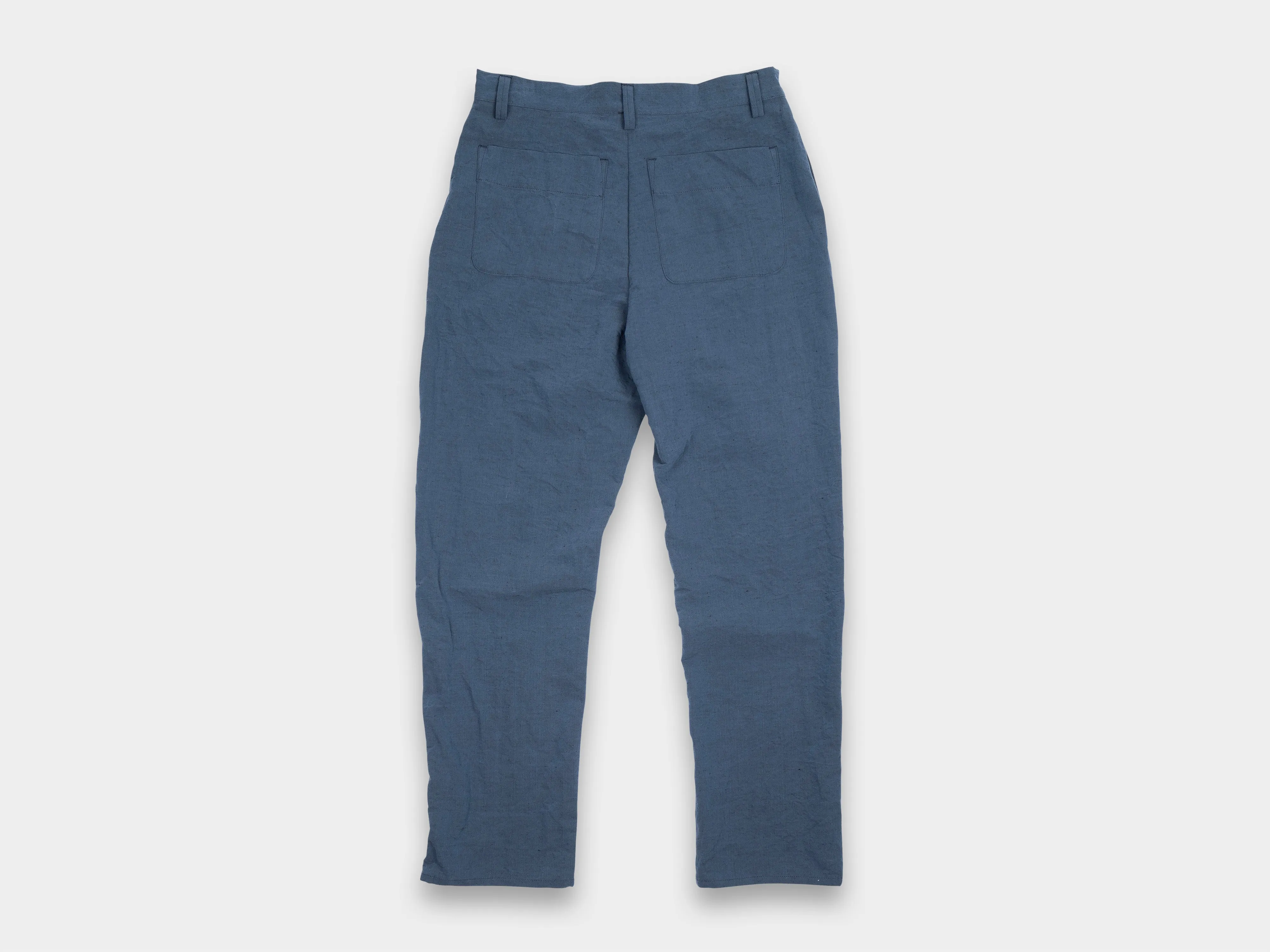 R16P3 "Loose Pants" Blue Metal Linen sold by MAN-TLE product image thumbnail 2