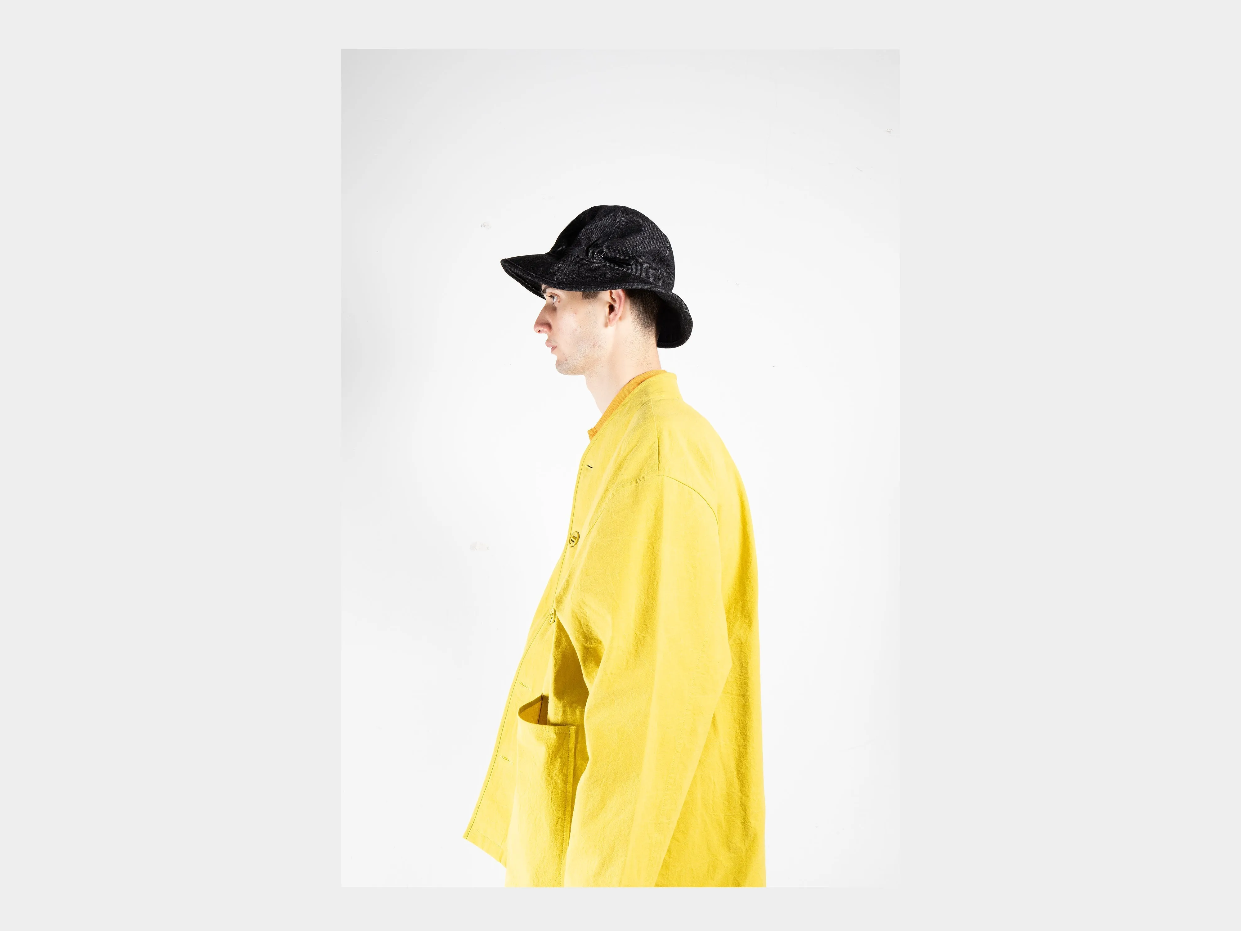R16C2 "Wide Hat" Black Slub Denim sold by MAN-TLE product image thumbnail 5