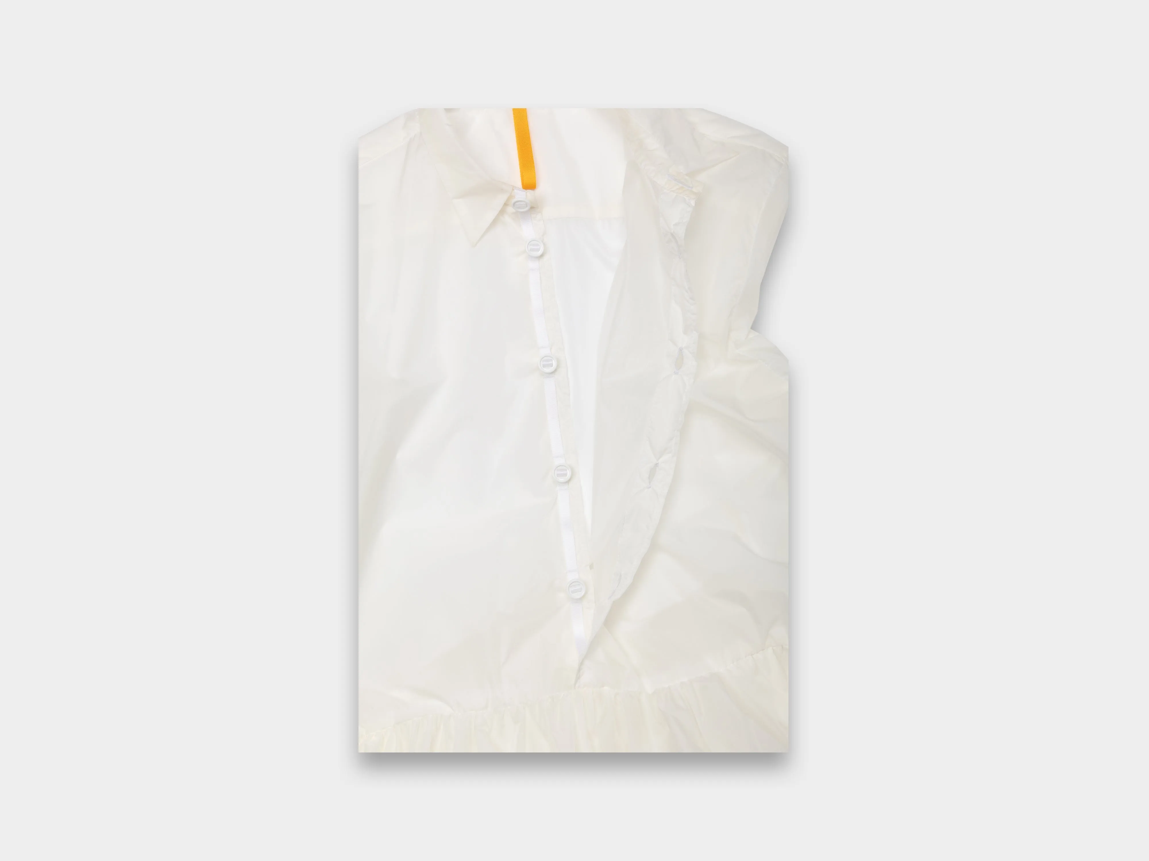 W-R14A3 "Gather Shirt Dress" White-Pak sold by MAN-TLE product image thumbnail 3