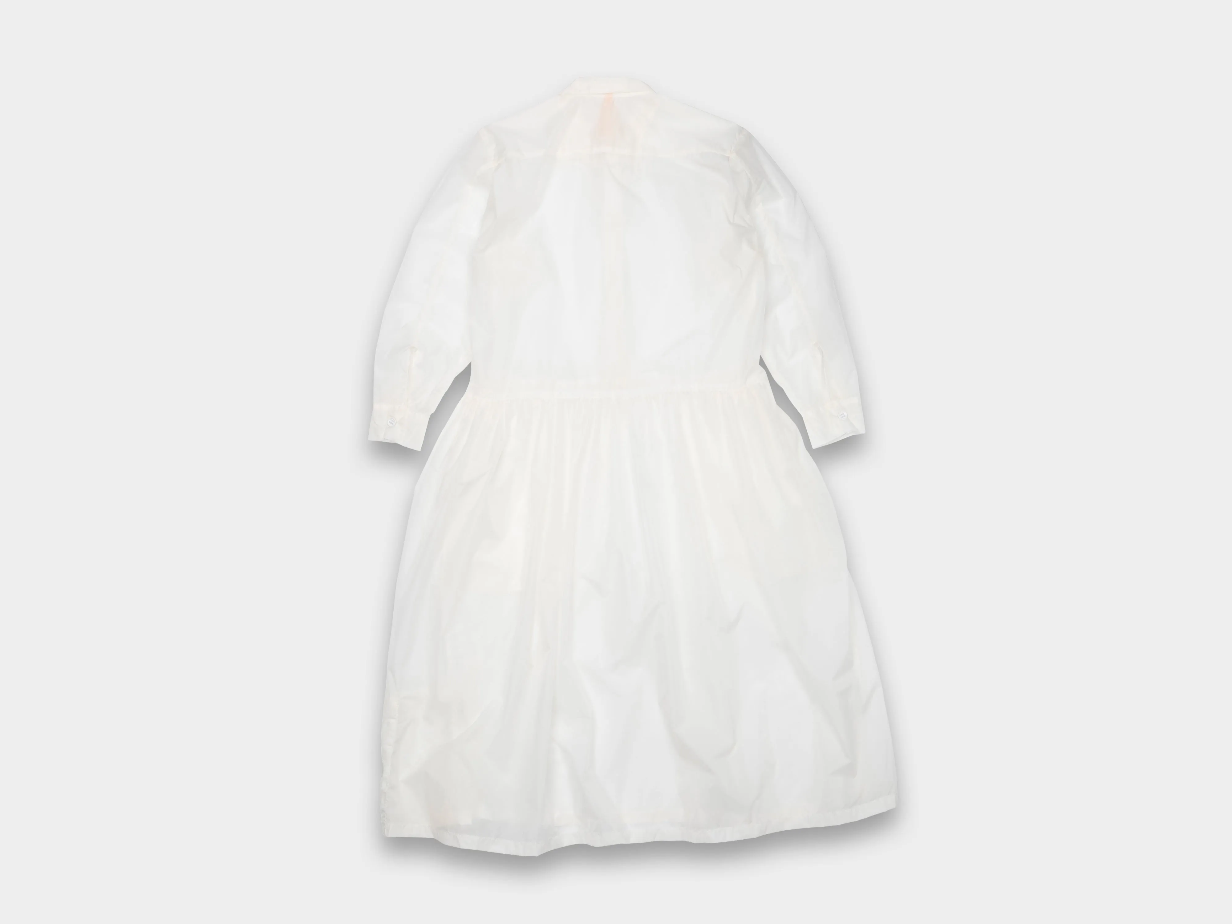 W-R14A3 "Gather Shirt Dress" White-Pak sold by MAN-TLE product image thumbnail 2