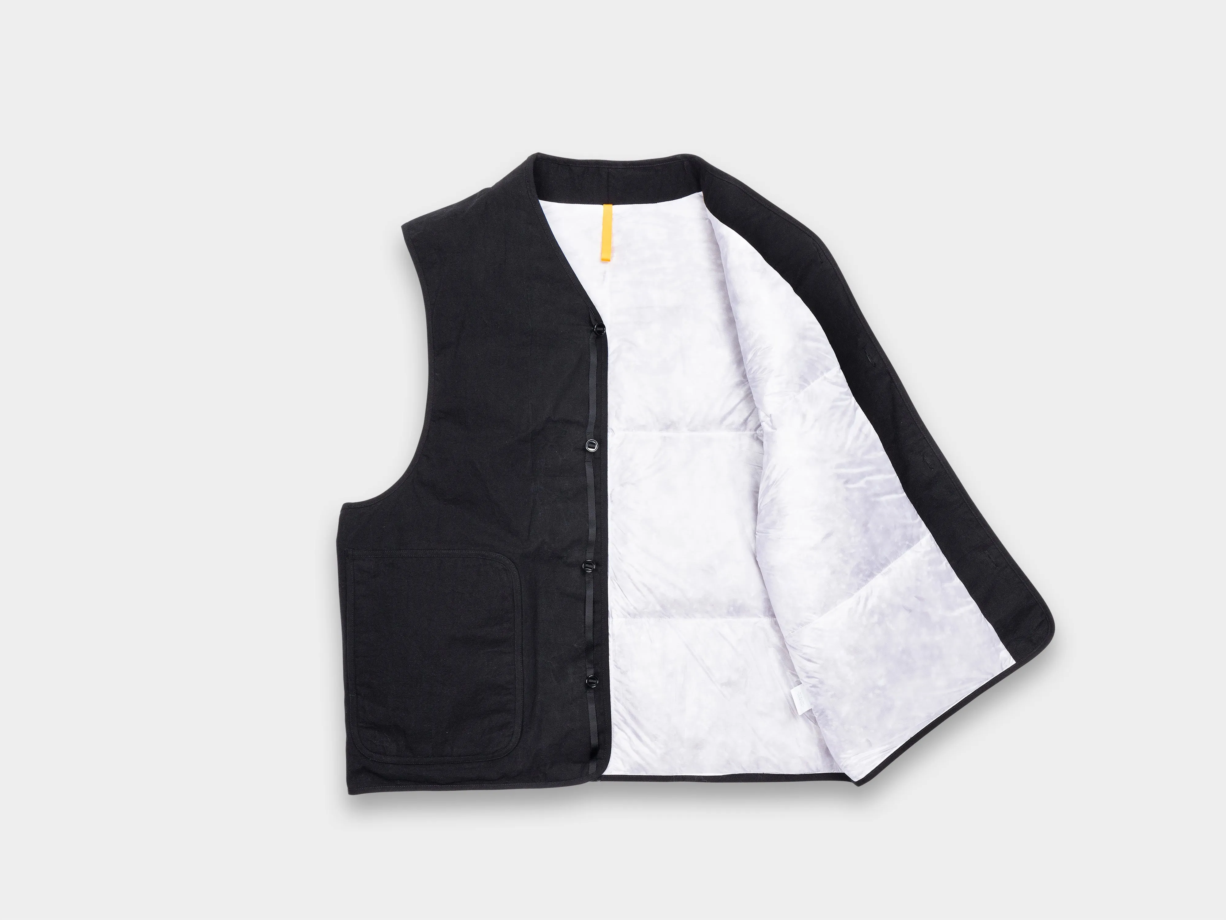 R19D5 "Down Shield Vest" Black Wax sold by MAN-TLE product image thumbnail 2