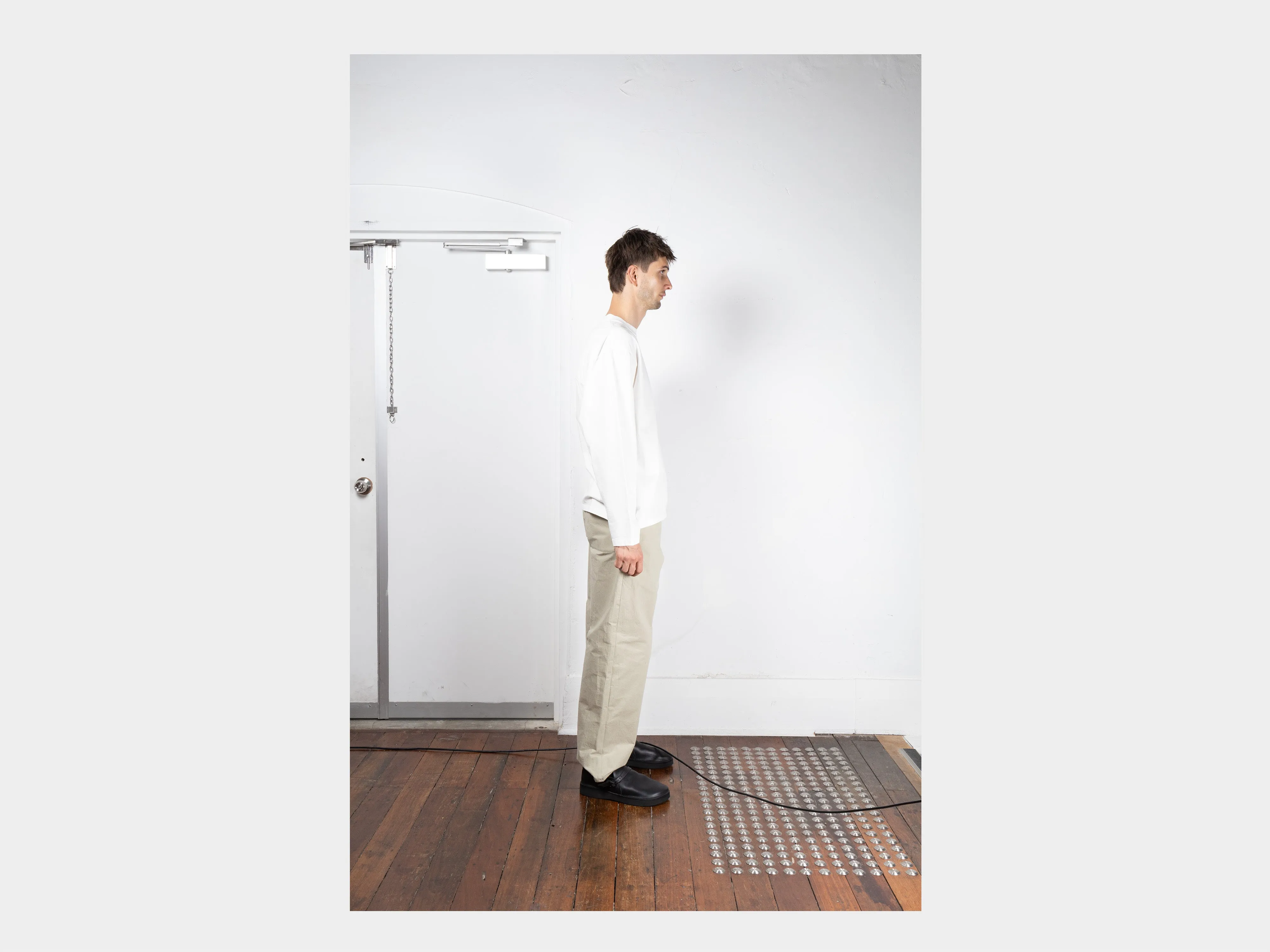R19T3 "Big T-Shirt Long-Sleeve" White sold by MAN-TLE product image thumbnail 5