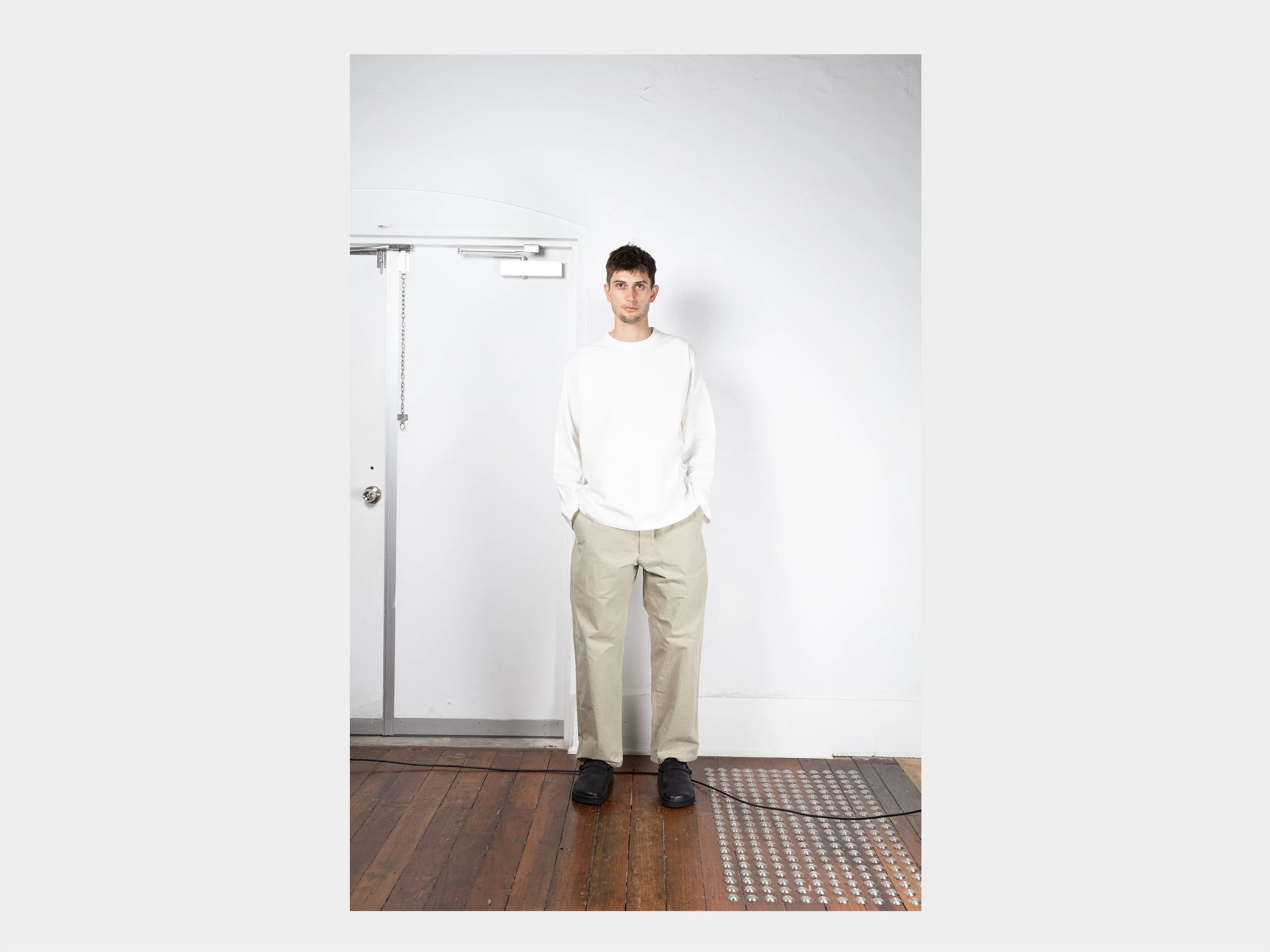 R19T3 "Big T-Shirt Long-Sleeve" White sold by MAN-TLE product image thumbnail 4