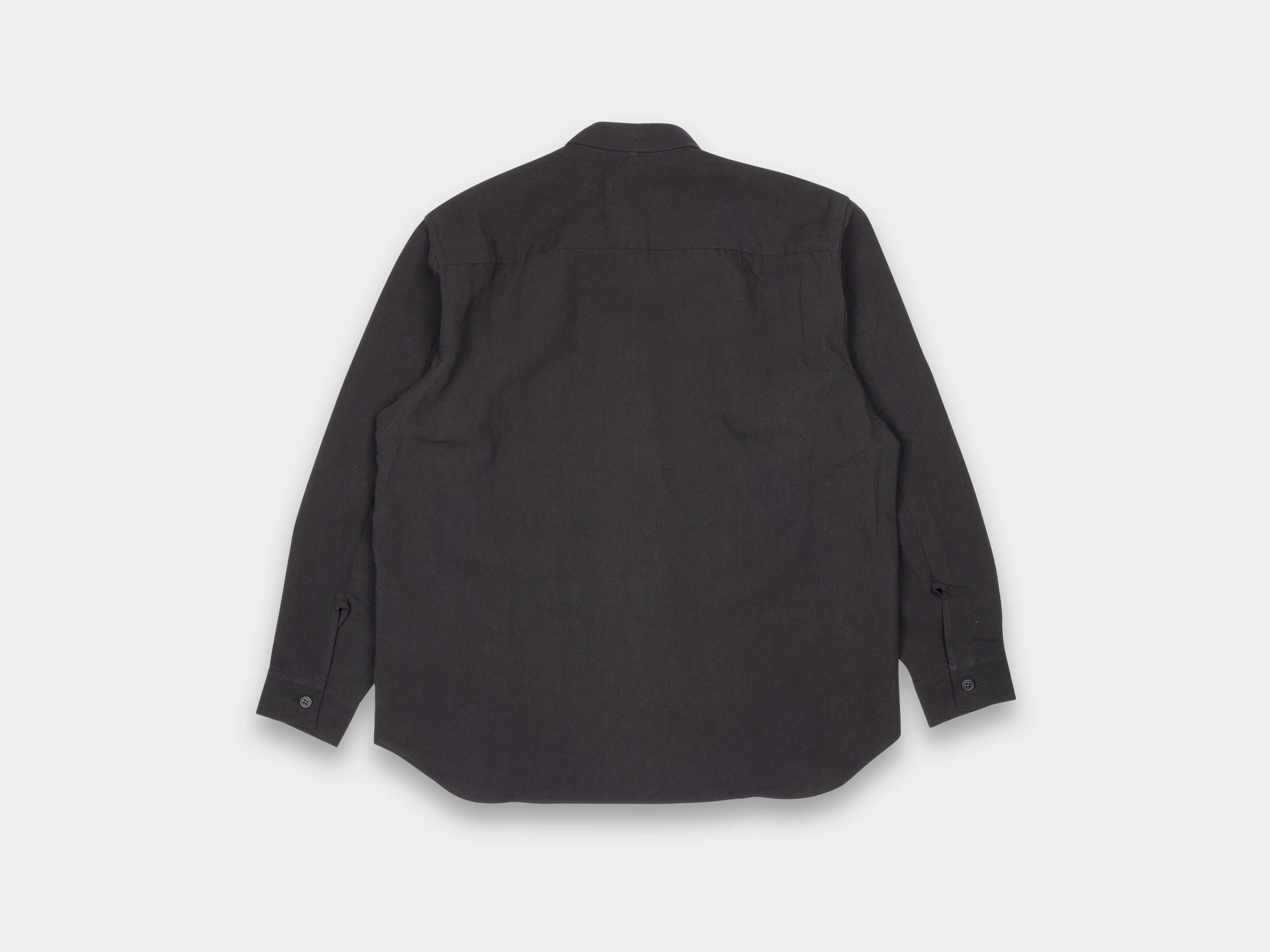 SPS8 "Weather Shirt" Roll–dyed Black Linen sold by MAN-TLE product image thumbnail 3
