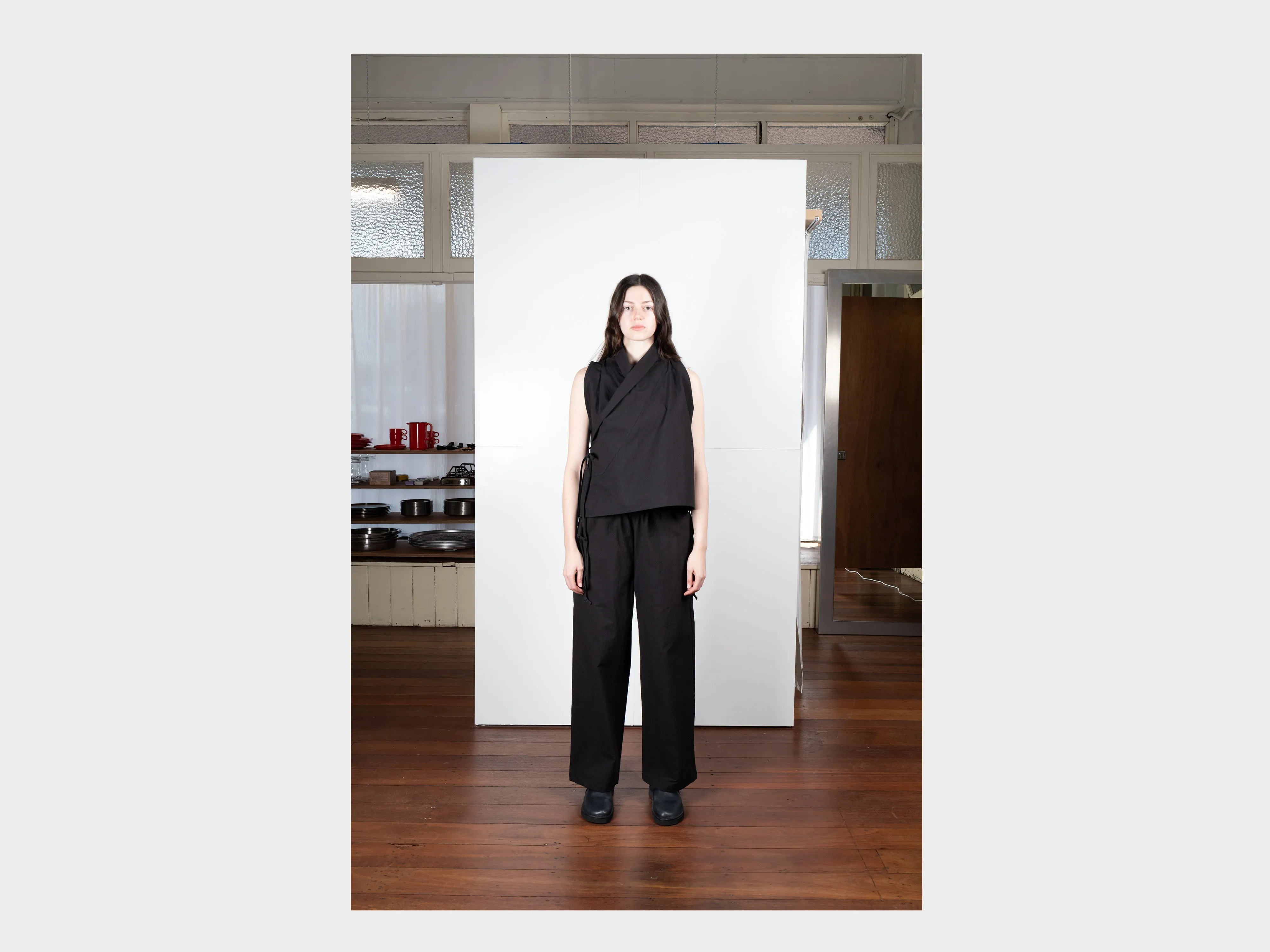 W-R0P3 "Soft Pants" Black Weather sold by MAN-TLE product image thumbnail 3