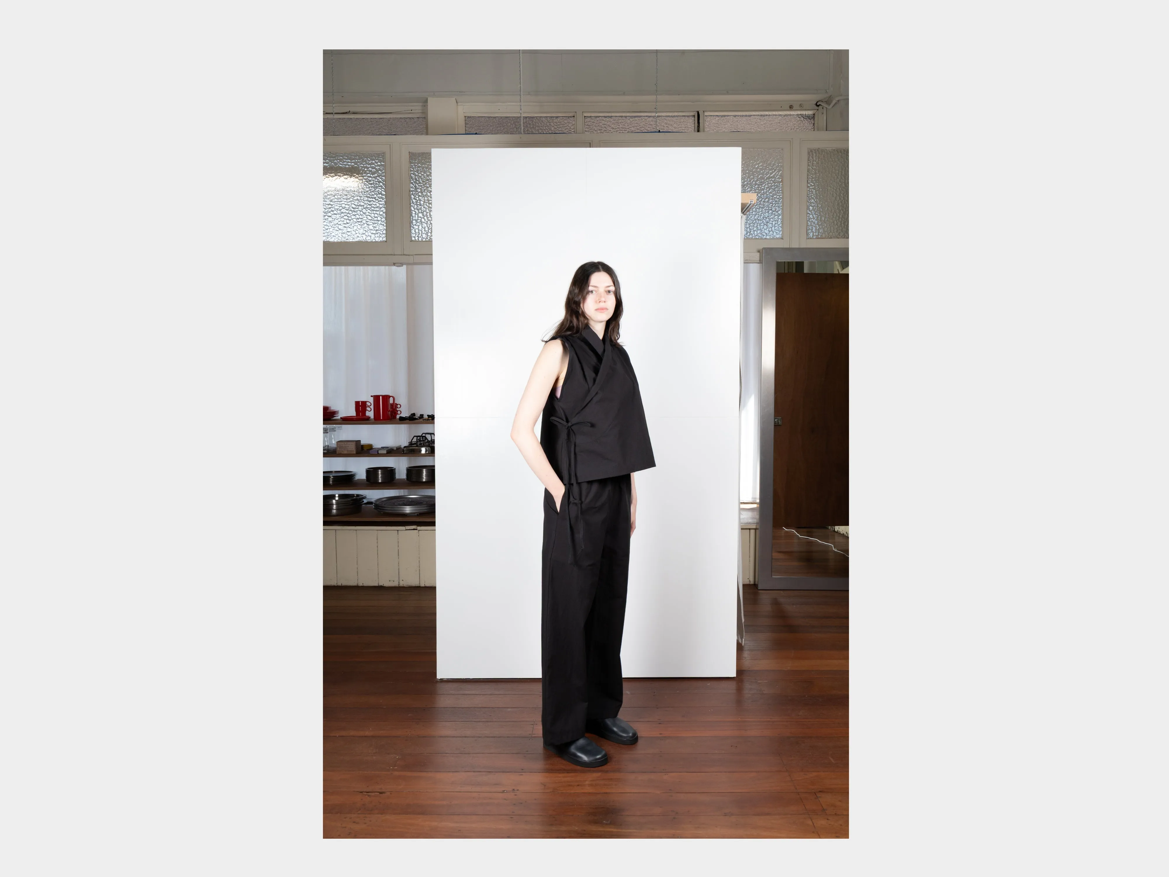 W-R0P3 "Soft Pants" Black Weather sold by MAN-TLE product image thumbnail 4