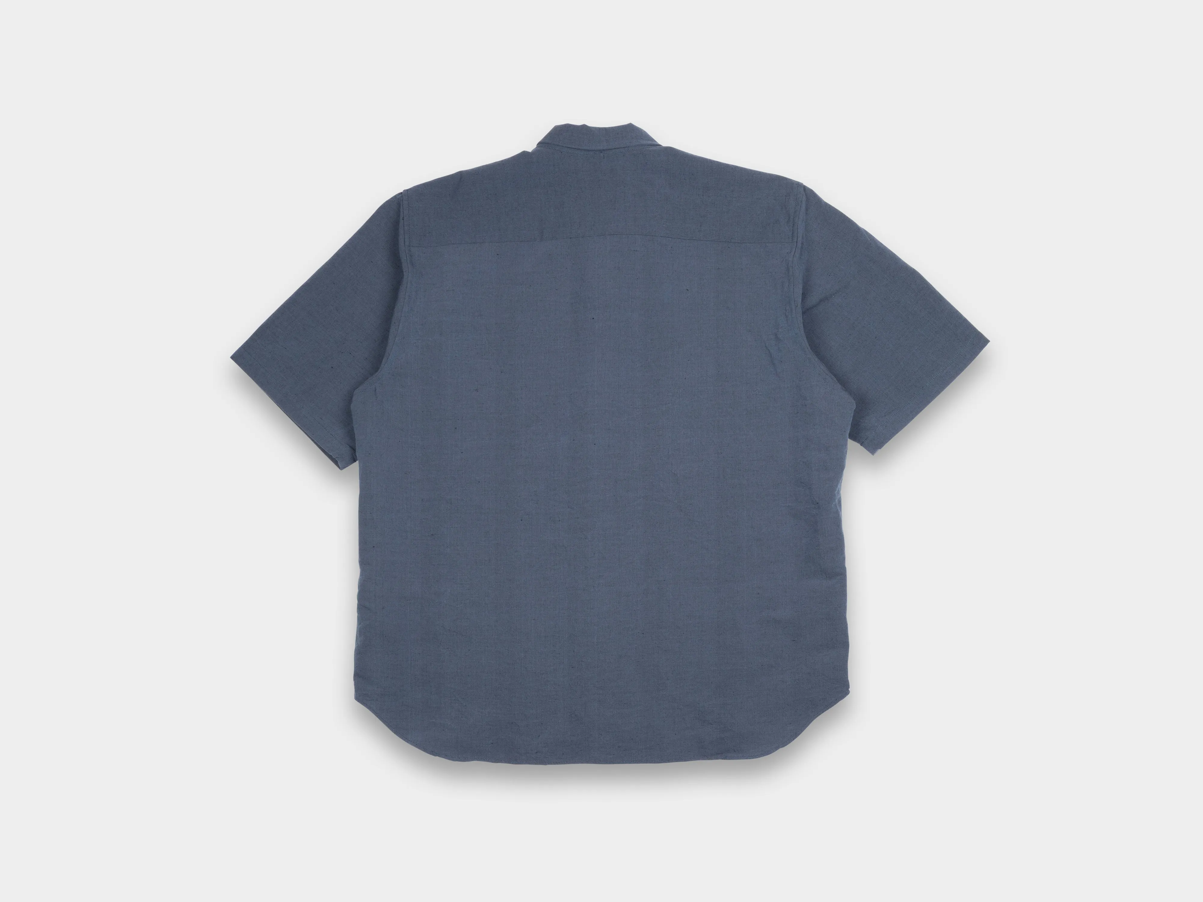 SPS9 "S/S Weather Shirt" Blue Metal Linen sold by MAN-TLE product image thumbnail 3