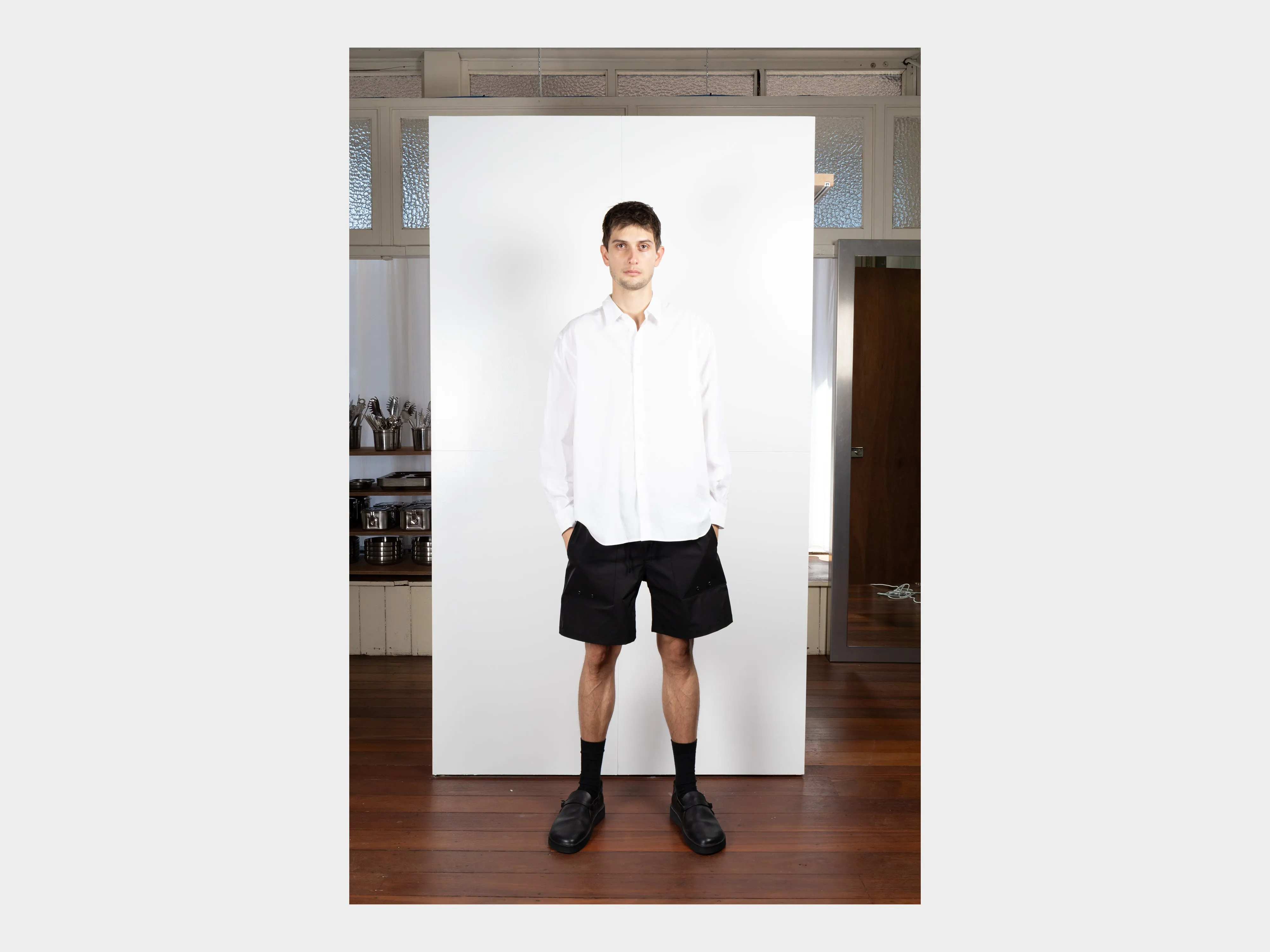 R0N9 "Water Shorts" Black Swim sold by MAN-TLE product image thumbnail 4