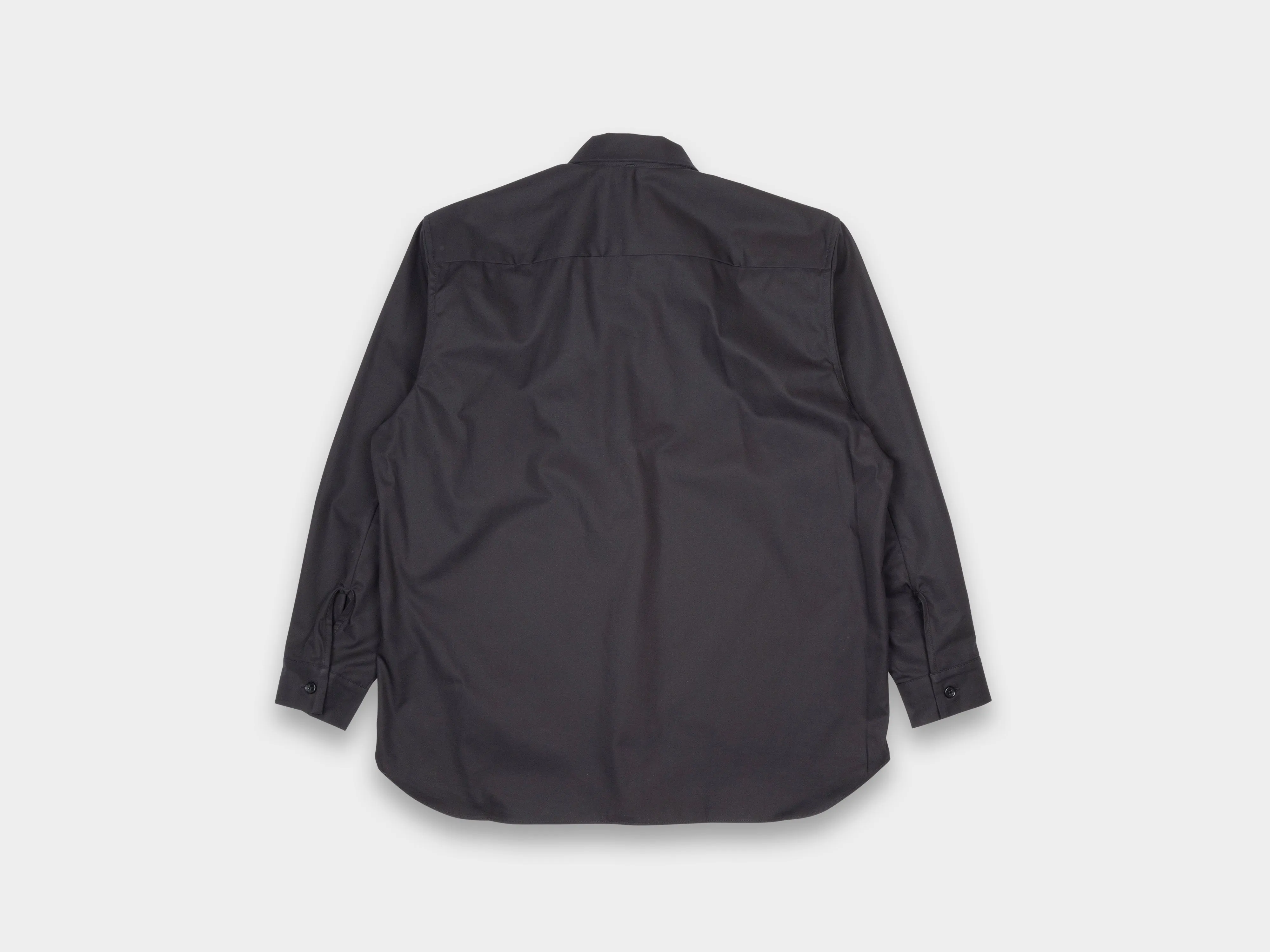 R0S2 "Pullover Shirt" Black Magic Gabardine sold by MAN-TLE product image thumbnail 3
