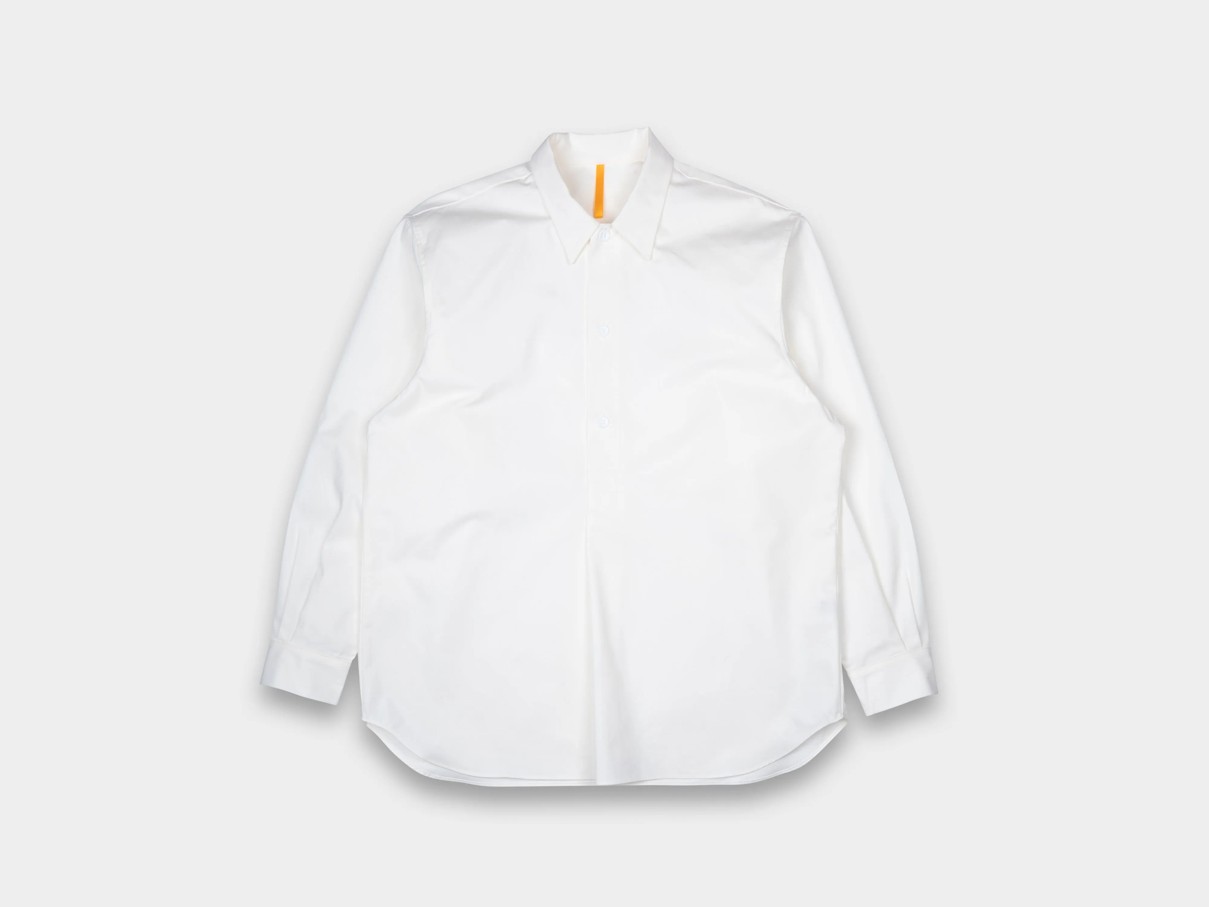 R0S2 "Pullover Shirt" White Magic Gabardine sold by MAN-TLE