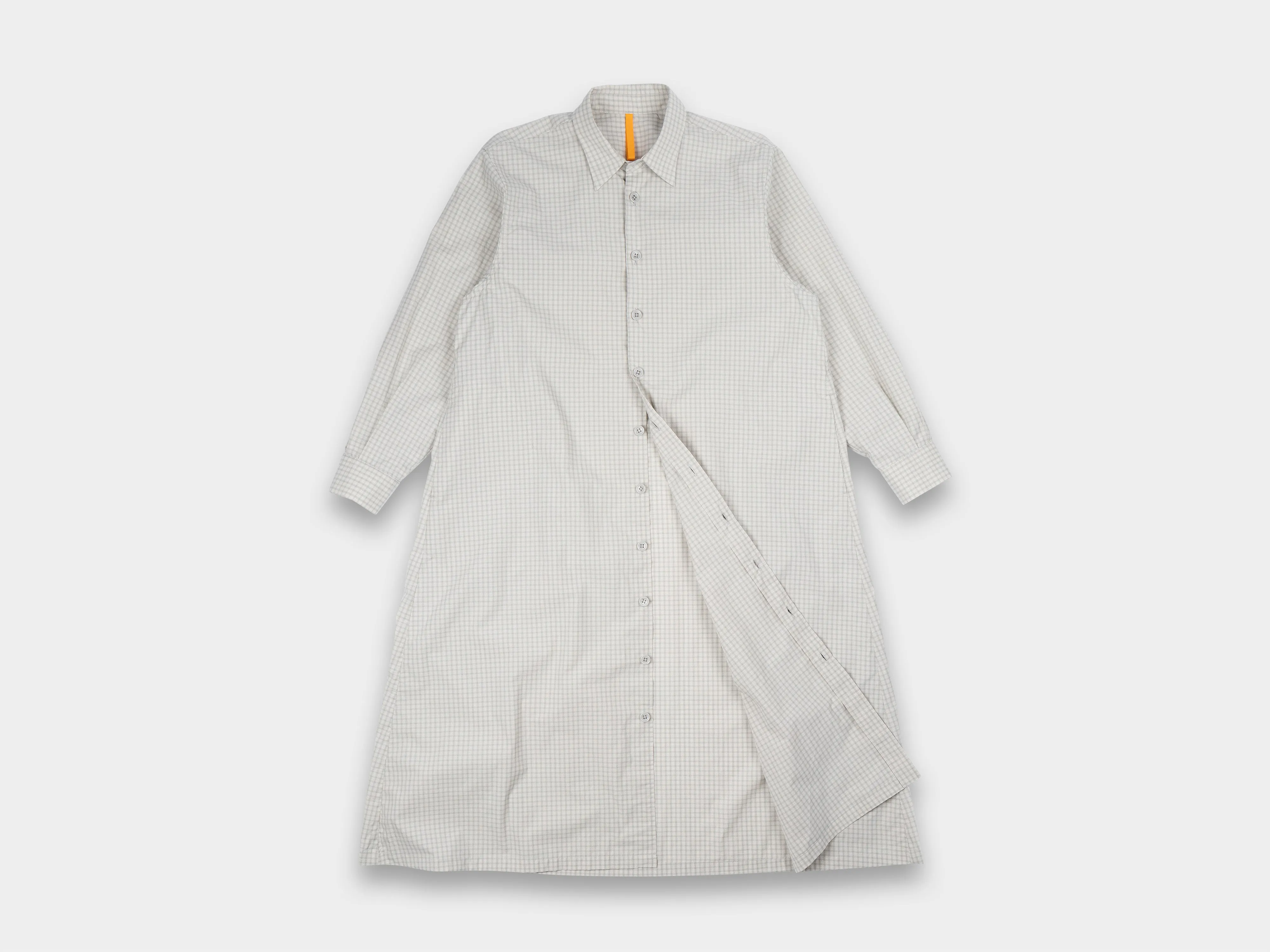 W-R18A1 "Wide Shirt Dress" Network Check sold by MAN-TLE product image thumbnail 2