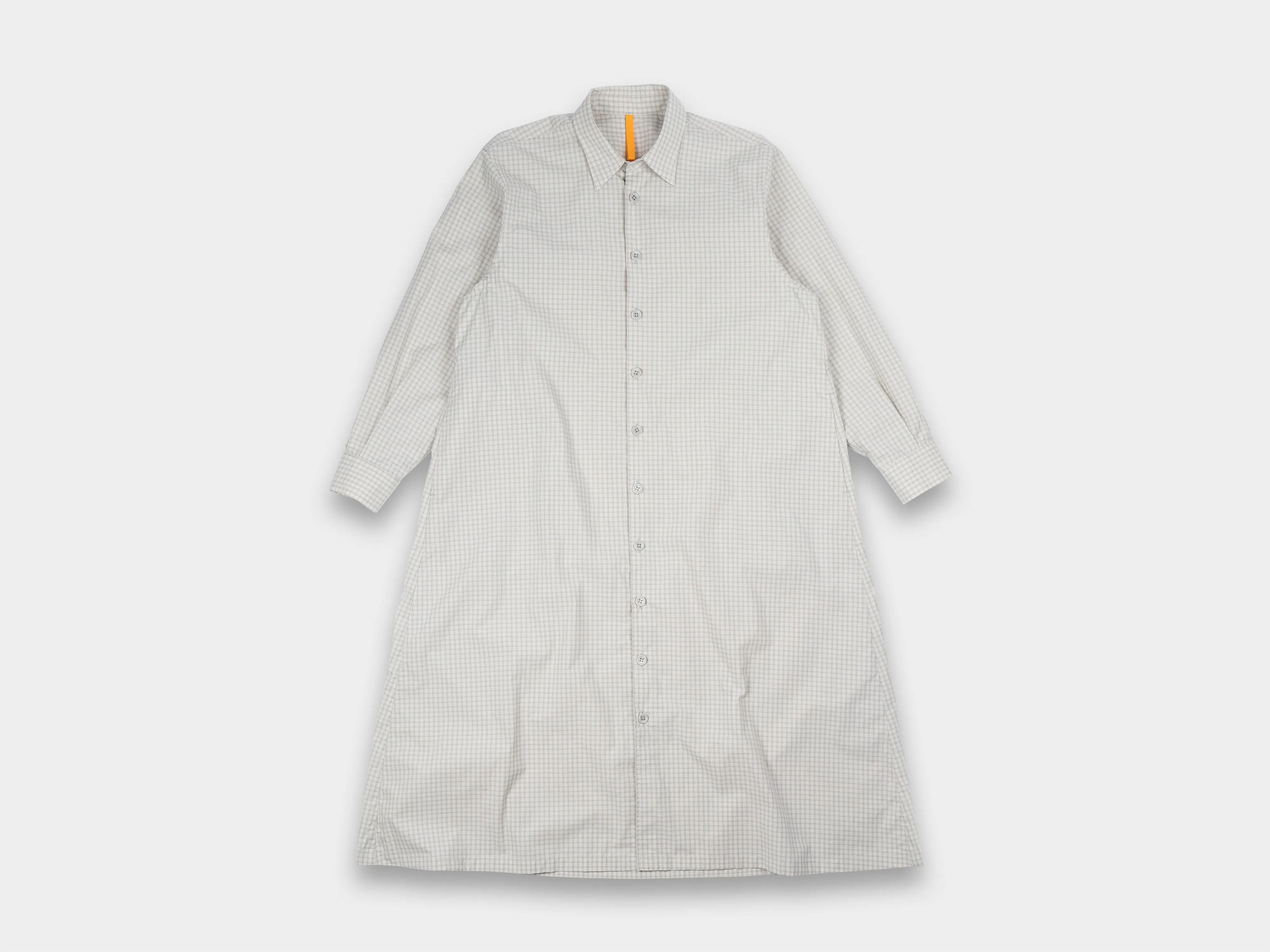 W-R18A1 "Wide Shirt Dress" Network Check sold by MAN-TLE