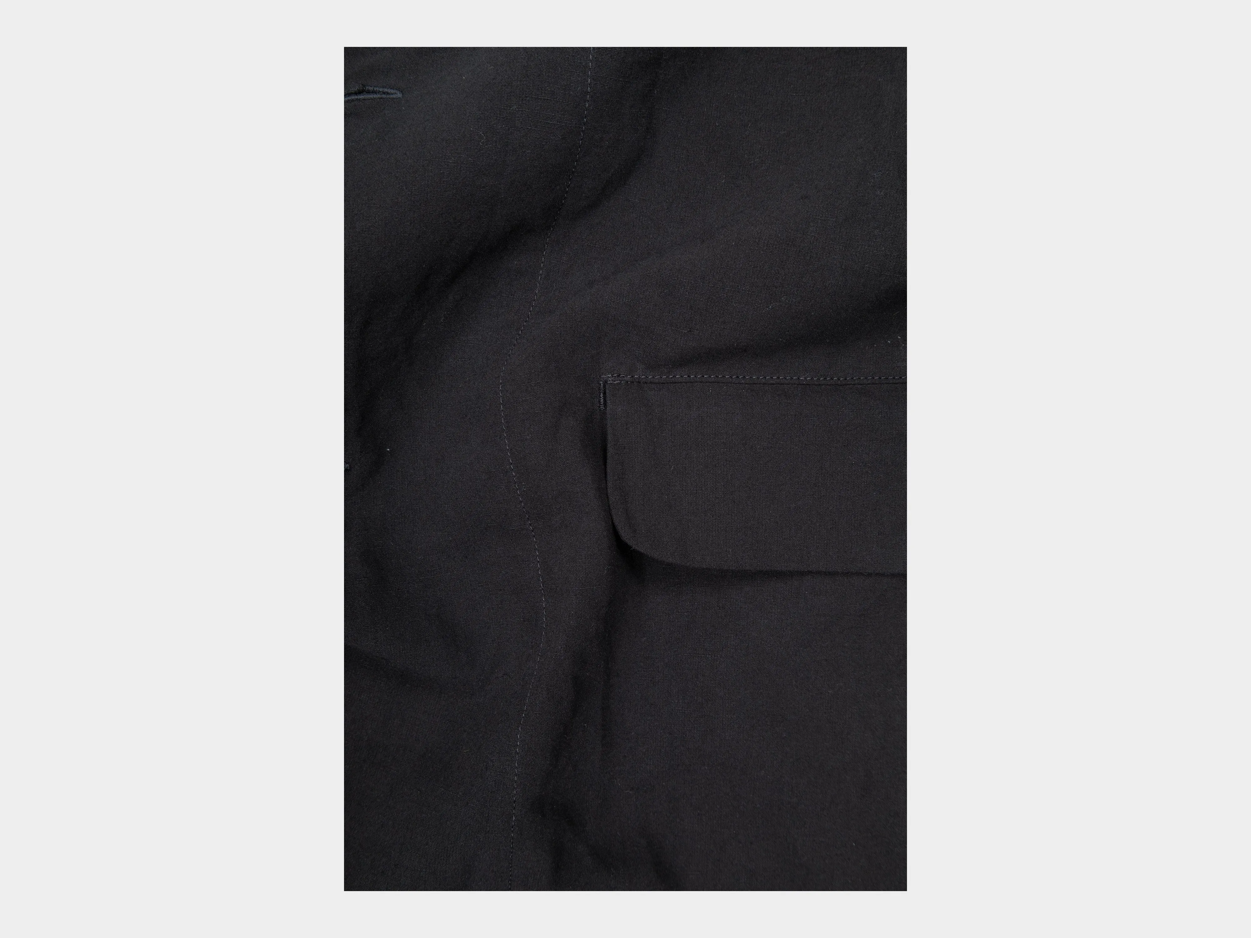 R20Y4 "Big Blazer" Black Linen sold by MAN-TLE product image thumbnail 4