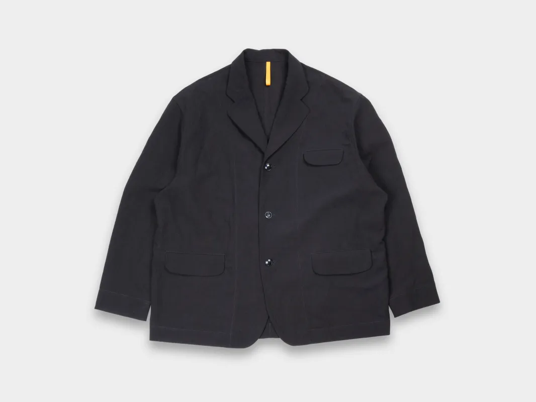 R20Y4 "Big Blazer" Black Linen sold by MAN-TLE