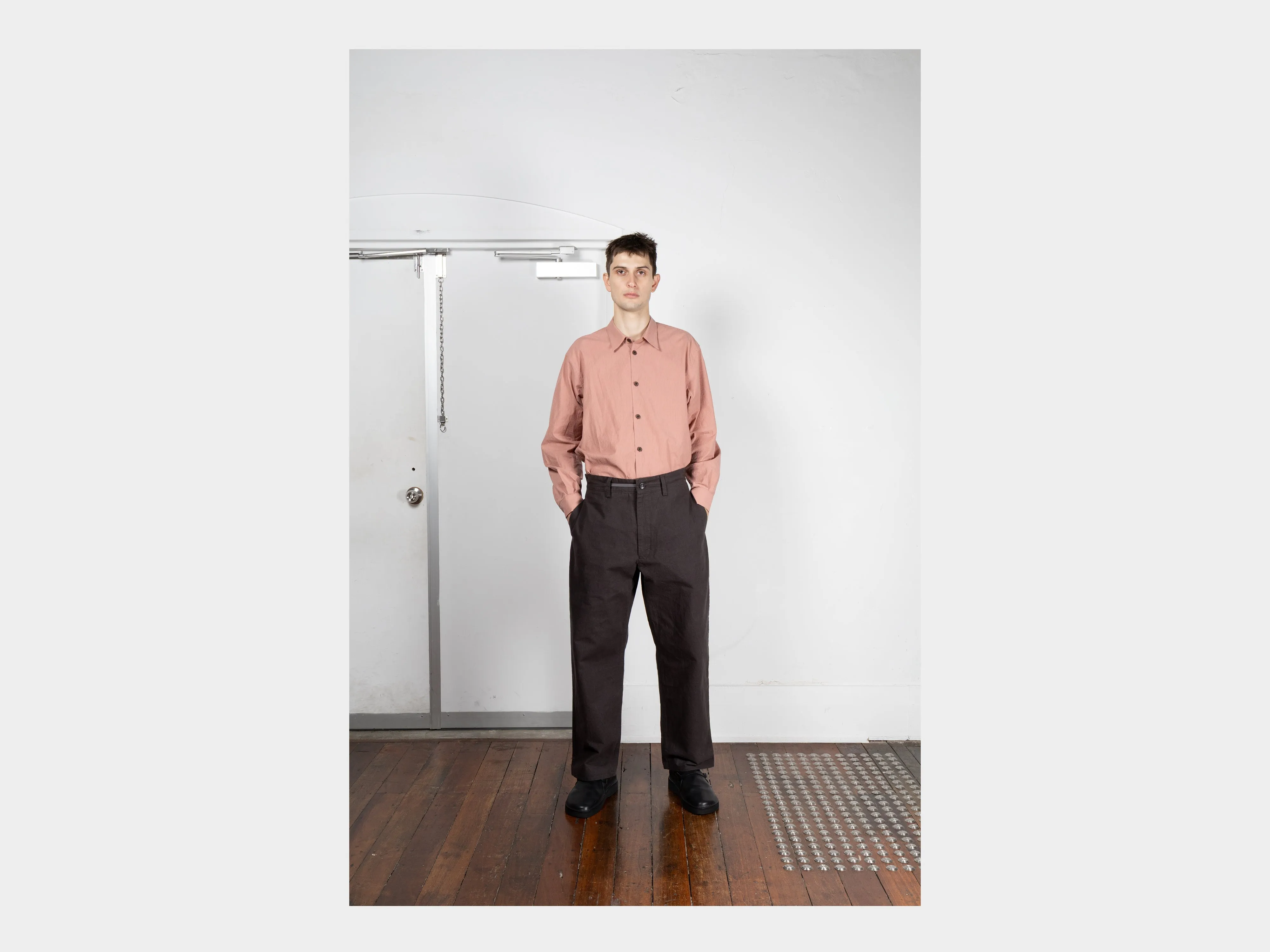 R0P4 "Wide Pants" Earth Wax sold by MAN-TLE product image thumbnail 5