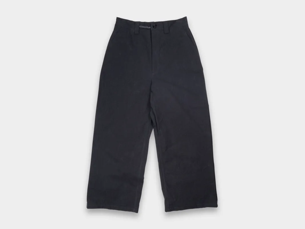 R20P8 "Sail Pants" Black Wax sold by MAN-TLE