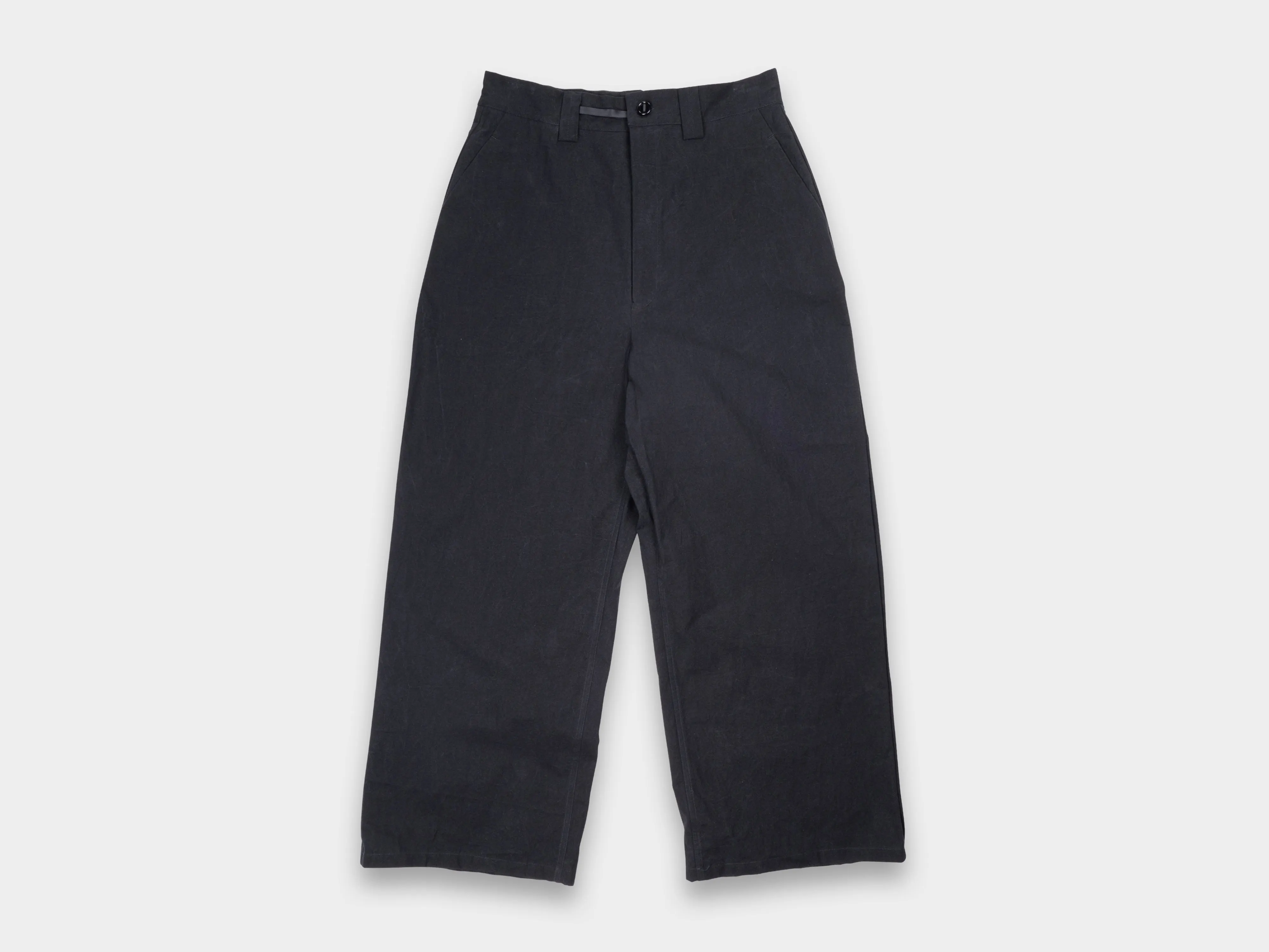 R20P8 "Sail Pants" Black Wax sold by MAN-TLE
