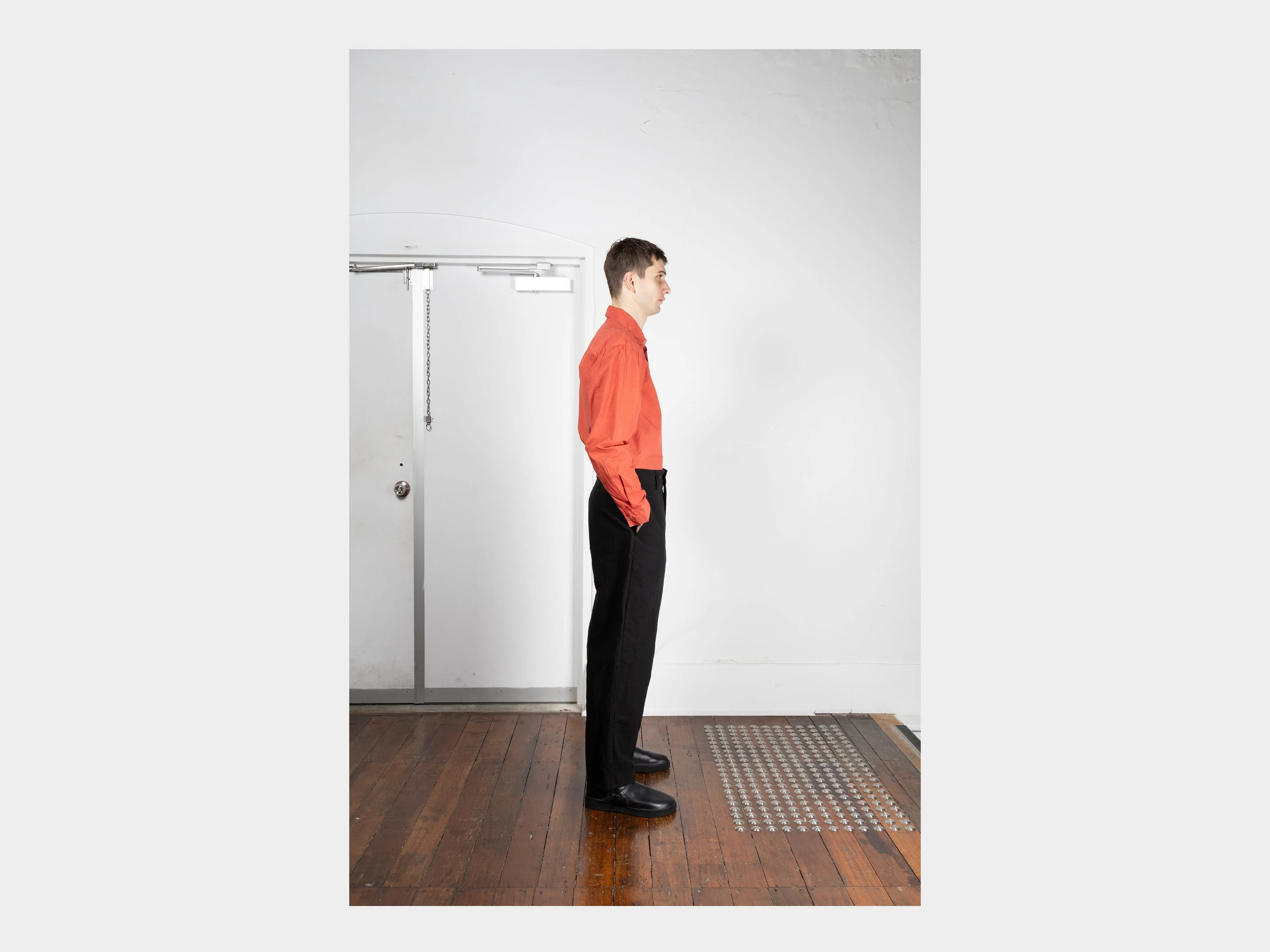 R20P4 "Wide Pants" Black Linen sold by MAN-TLE product image thumbnail 5