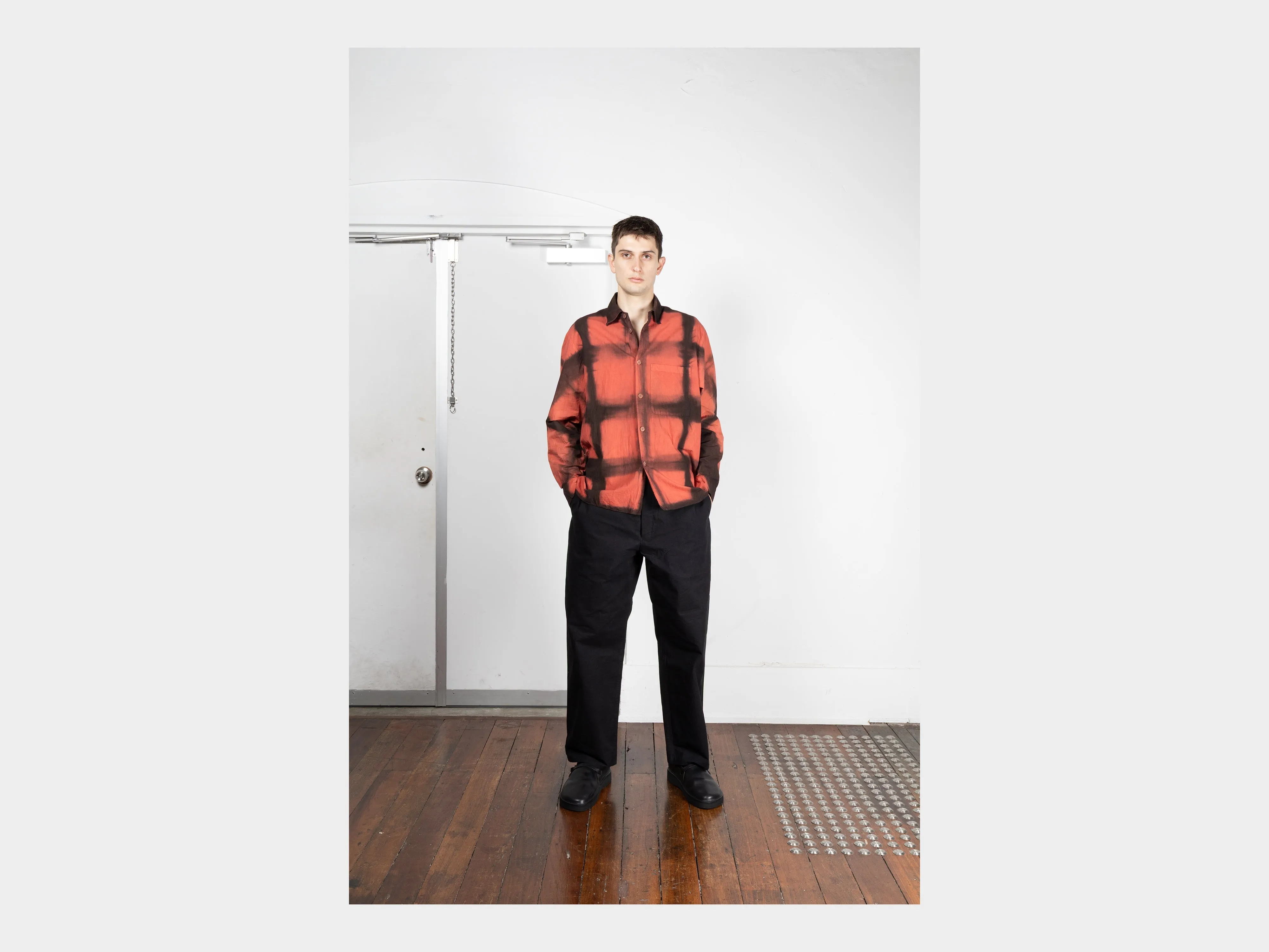 R20S4 "OD Shirt" Akane / Dorozome Itajime sold by MAN-TLE product image thumbnail 5