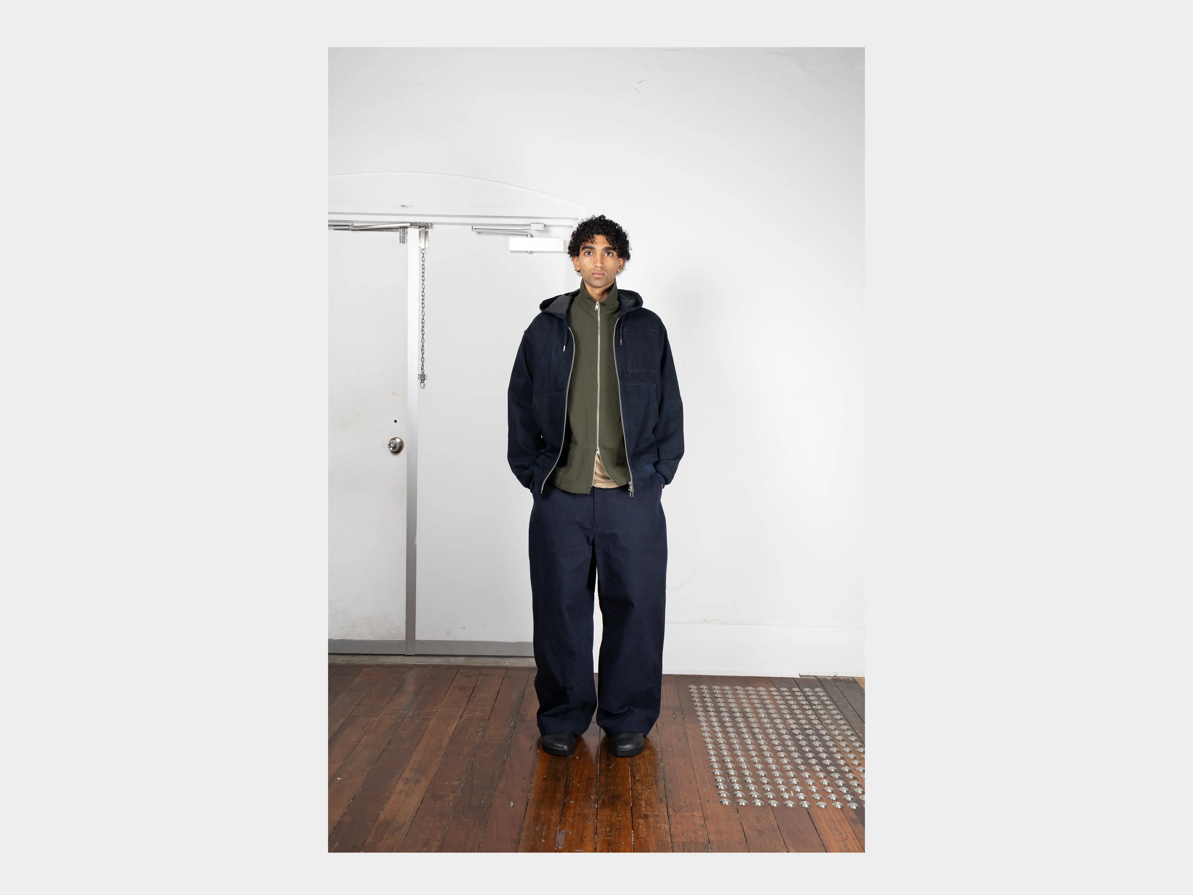 R20J3 "Jebok Parka" Blue Sumi Organic Denim sold by MAN-TLE product image thumbnail 5