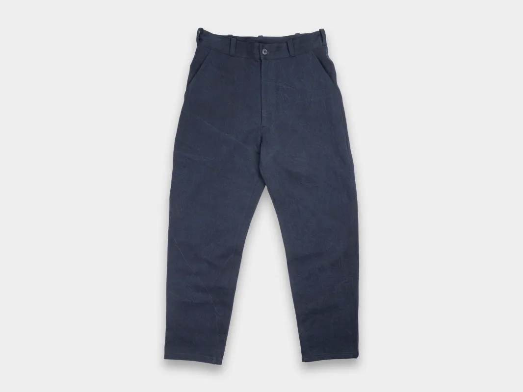 R20J4 "Jebok Chino" Blue Sumi Organic Denim made by MAN-TLE