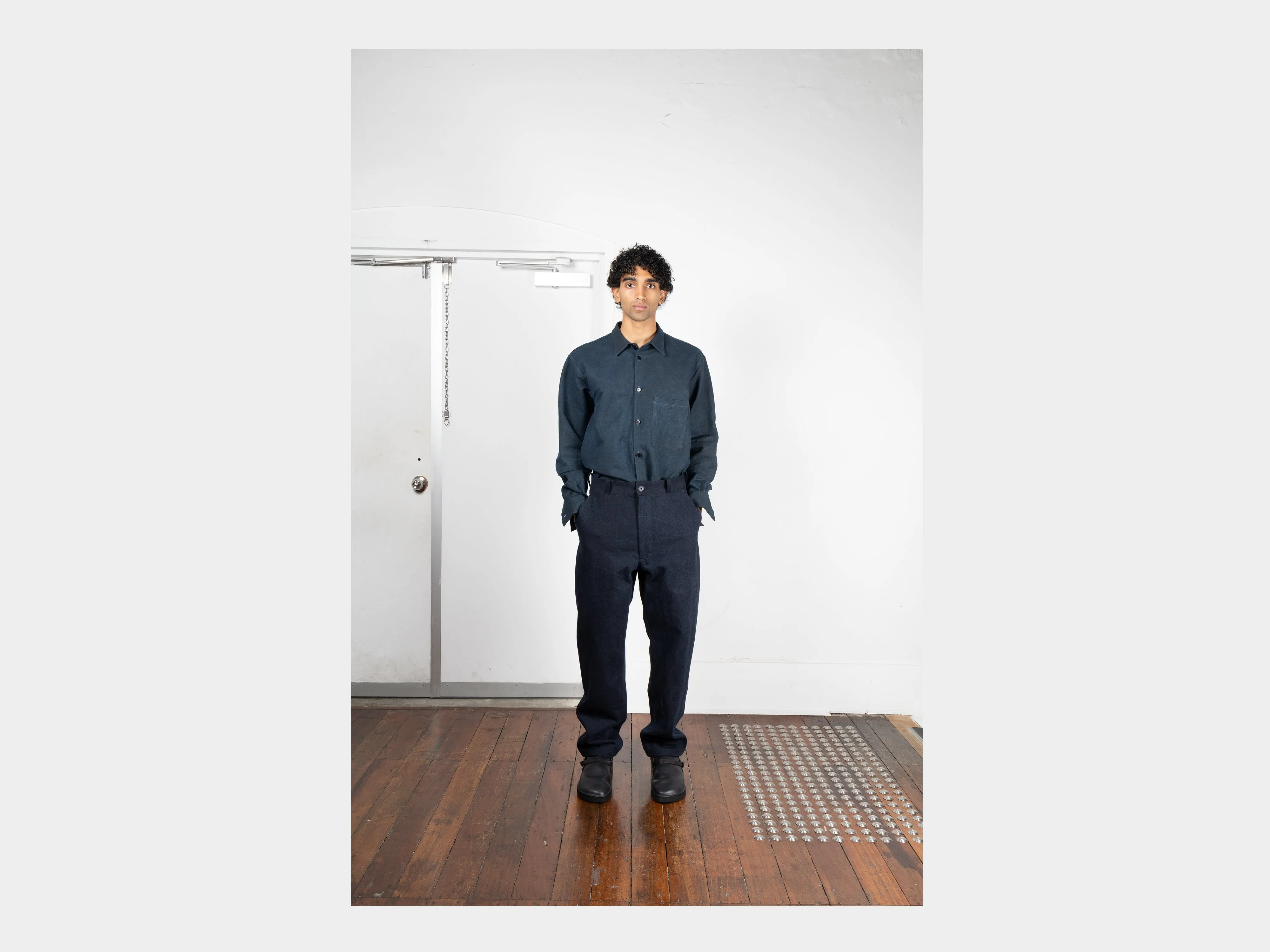 R20J4 "Jebok Chino" Blue Sumi Organic Denim sold by MAN-TLE product image thumbnail 5