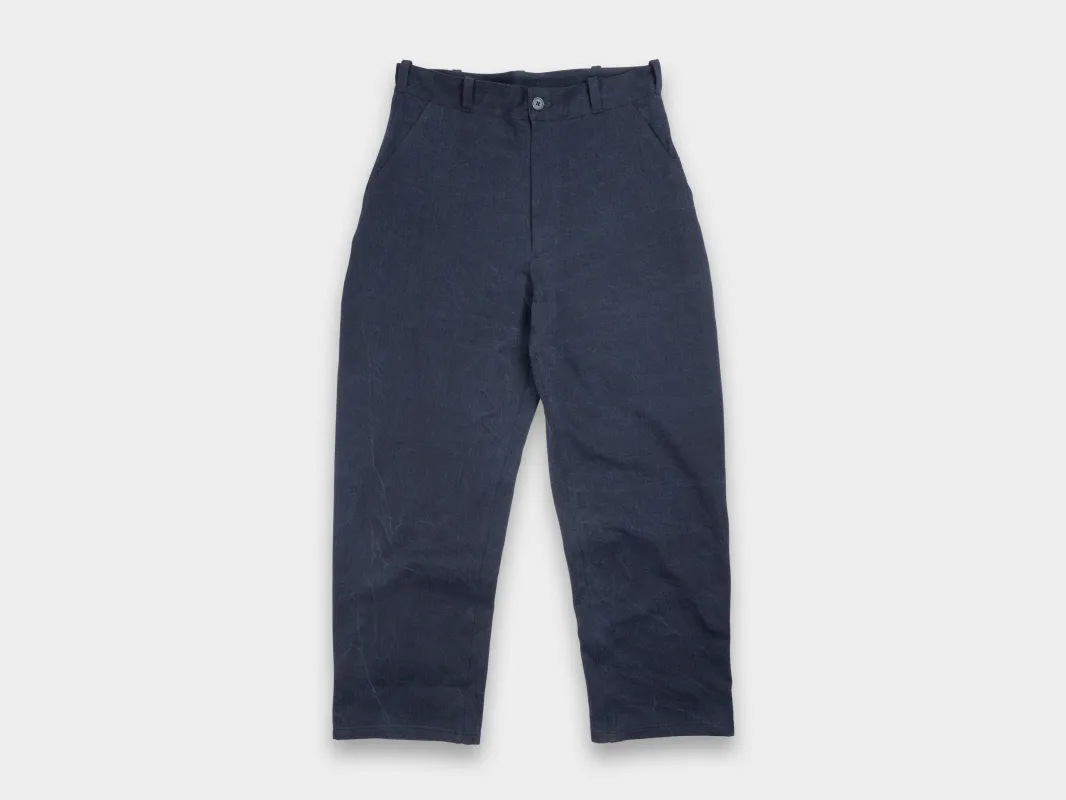 R20J6 "Jebok Pants" Blue Sumi Organic Denim made by MAN-TLE
