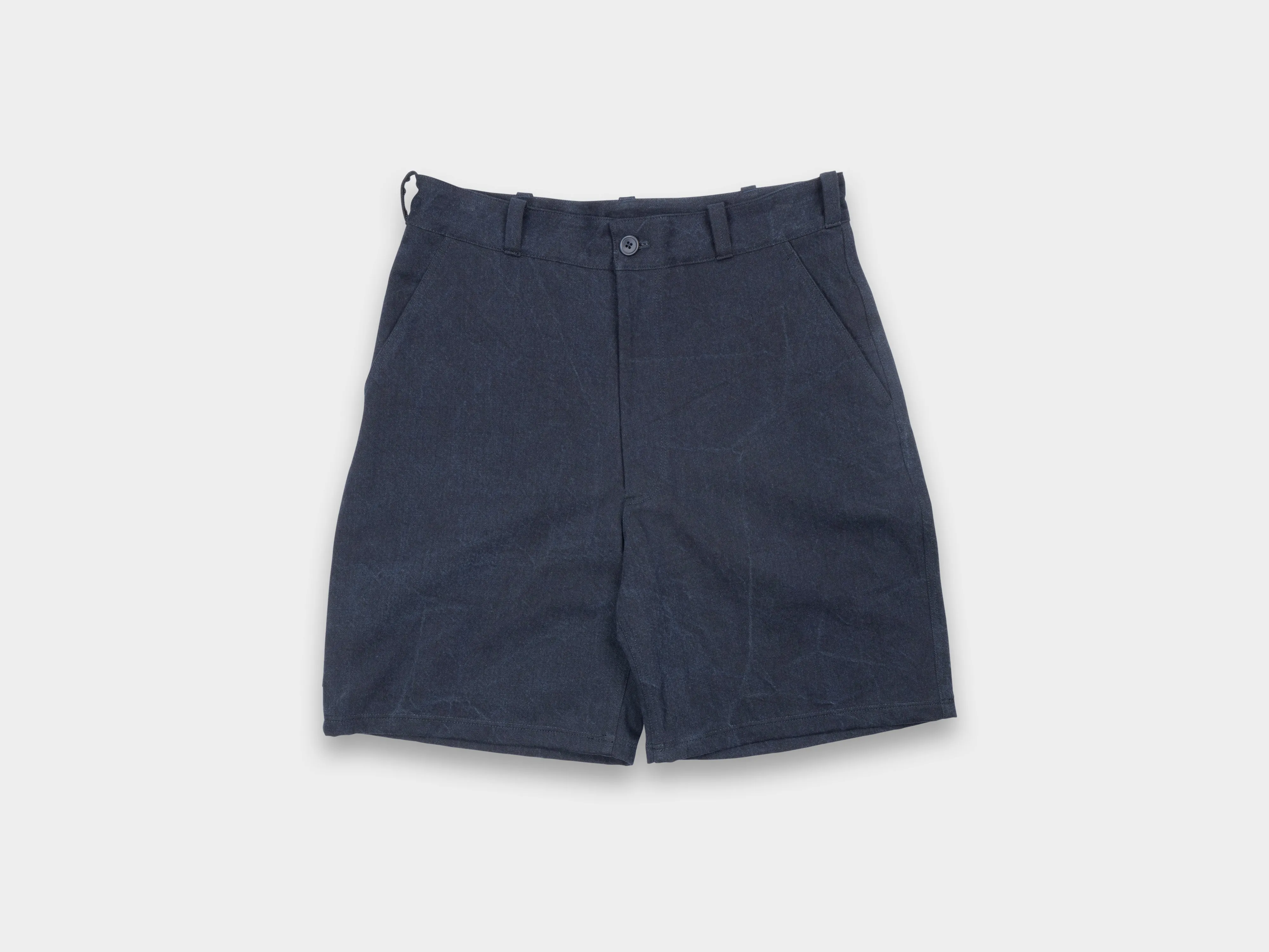 R20J7 "Jebok Shorts" Blue Sumi Organic Denim sold by MAN-TLE