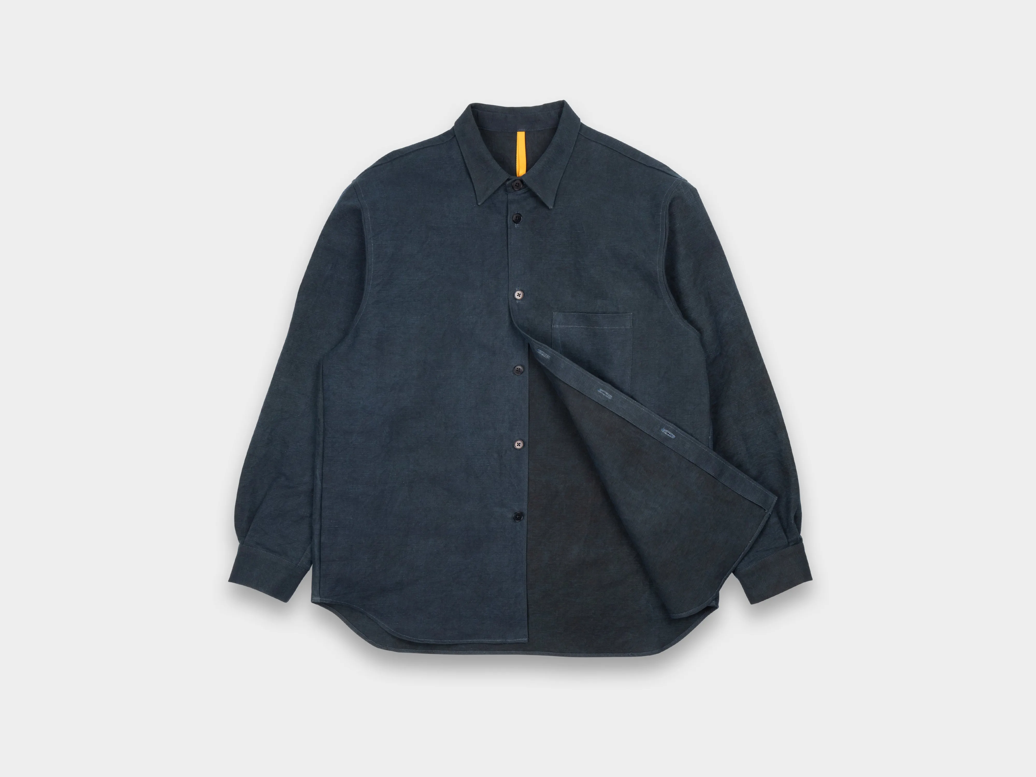 R20S8 "Weather Shirt PK" Sumi Indigo Double Cloth sold by MAN-TLE product image thumbnail 2