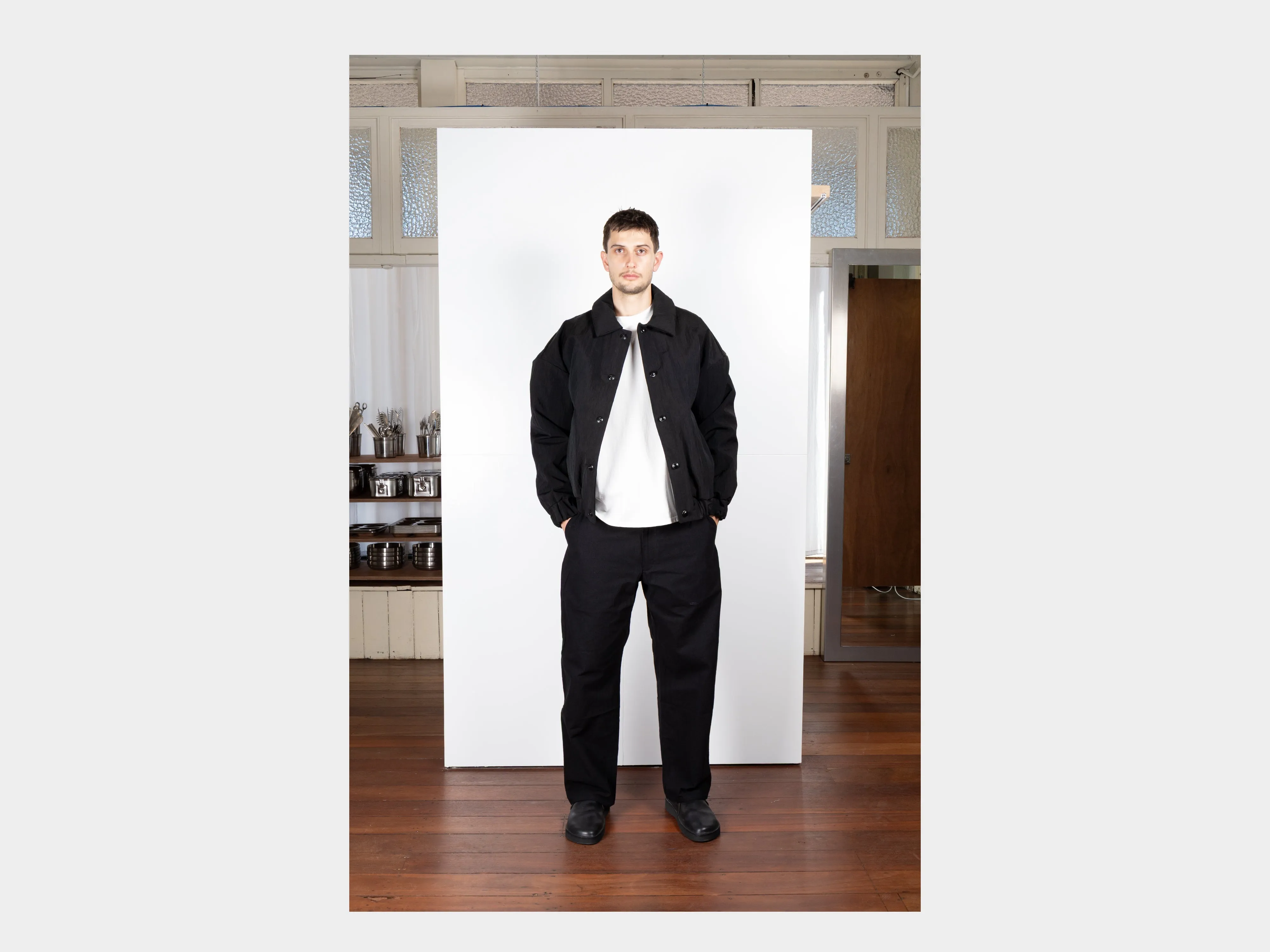 R0D3 "Down Blouson" Black Nylon sold by MAN-TLE product image thumbnail 4