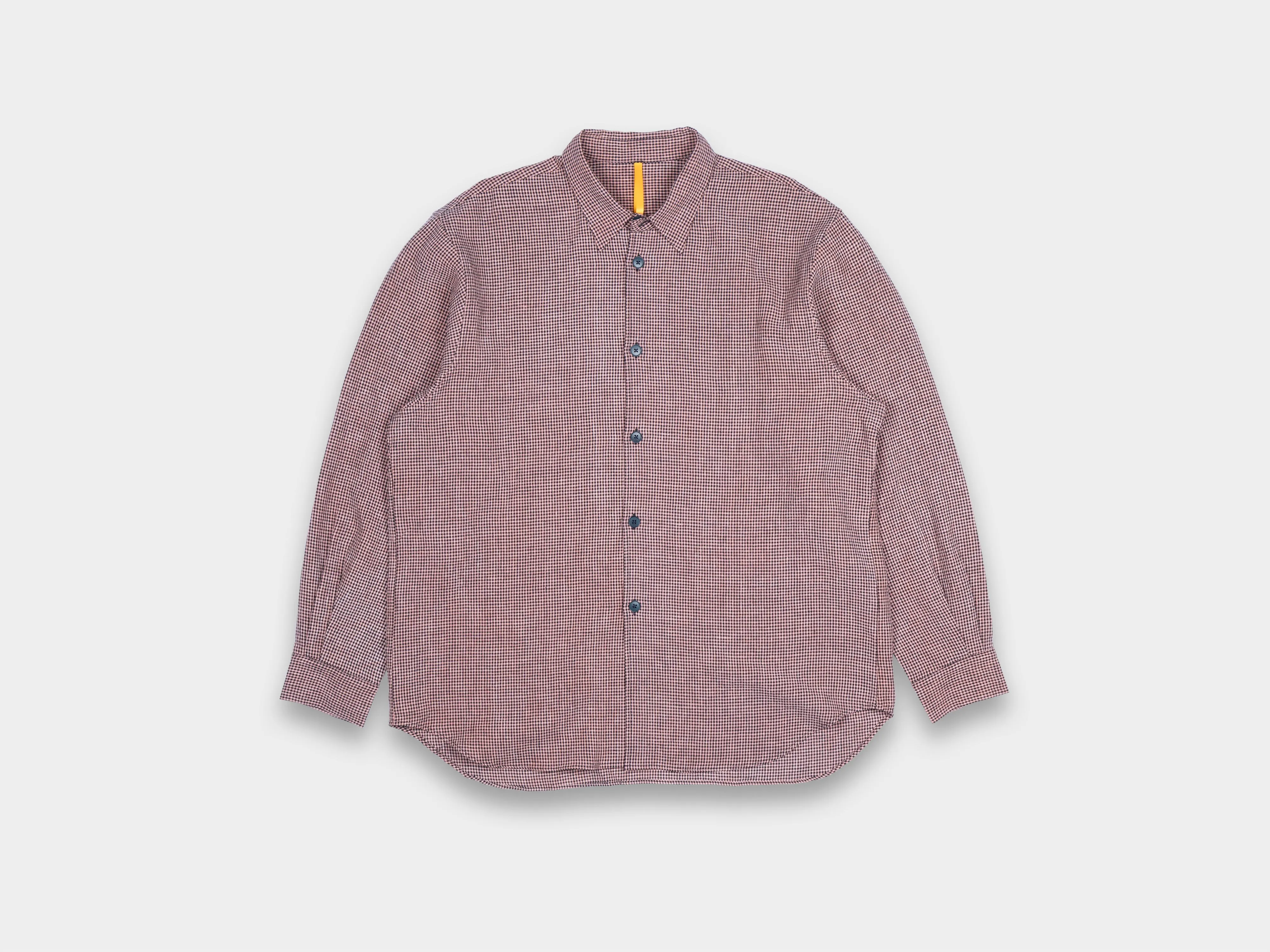 R20S8 "Weather Shirt" Bengara Gingham sold by MAN-TLE
