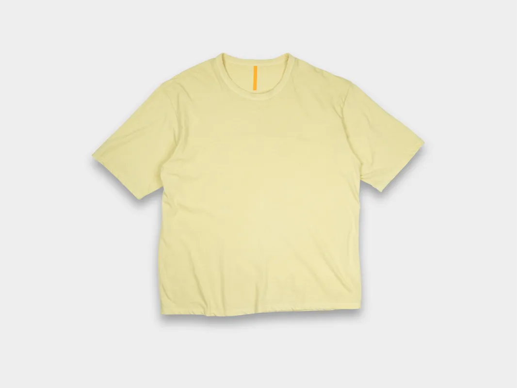 R20T5 "S/S Binder T-Shirt" Limestone made by MAN-TLE