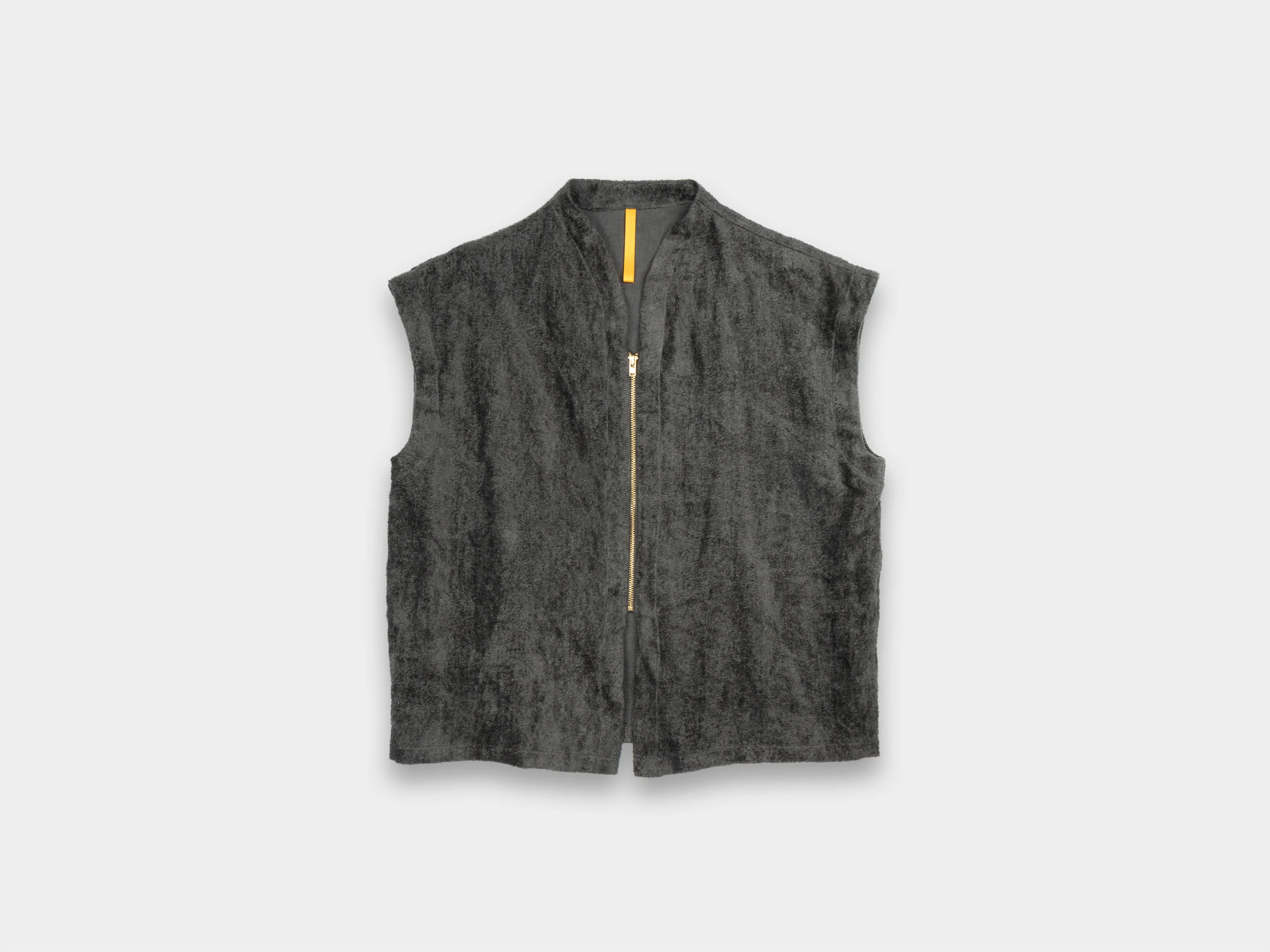 W-R20S5 "Zip Tank" Bark Linen Velvet sold by MAN-TLE