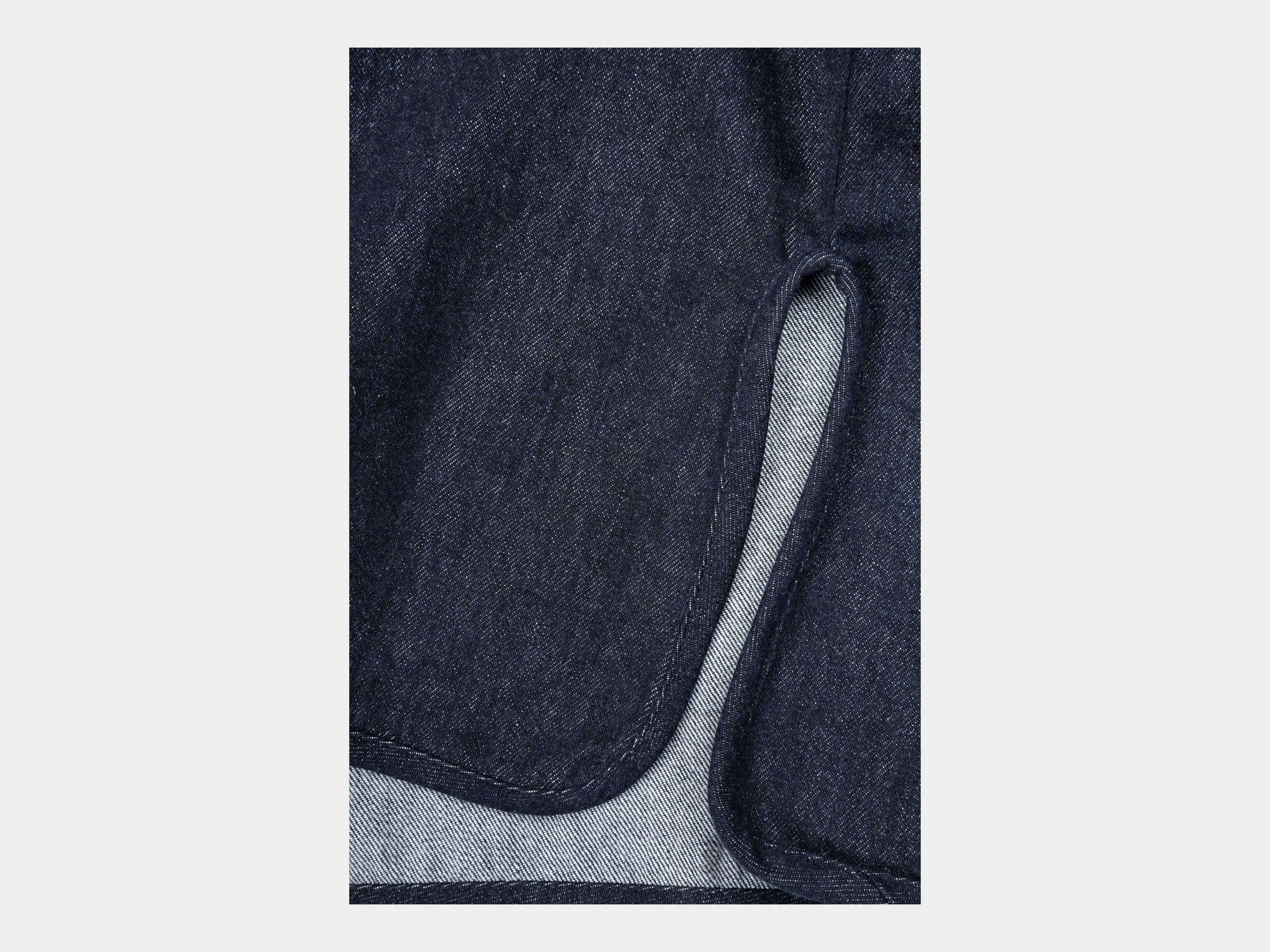 W-R20S7 "Cross Cardigan" Navy Slub Denim sold by MAN-TLE product image thumbnail 4
