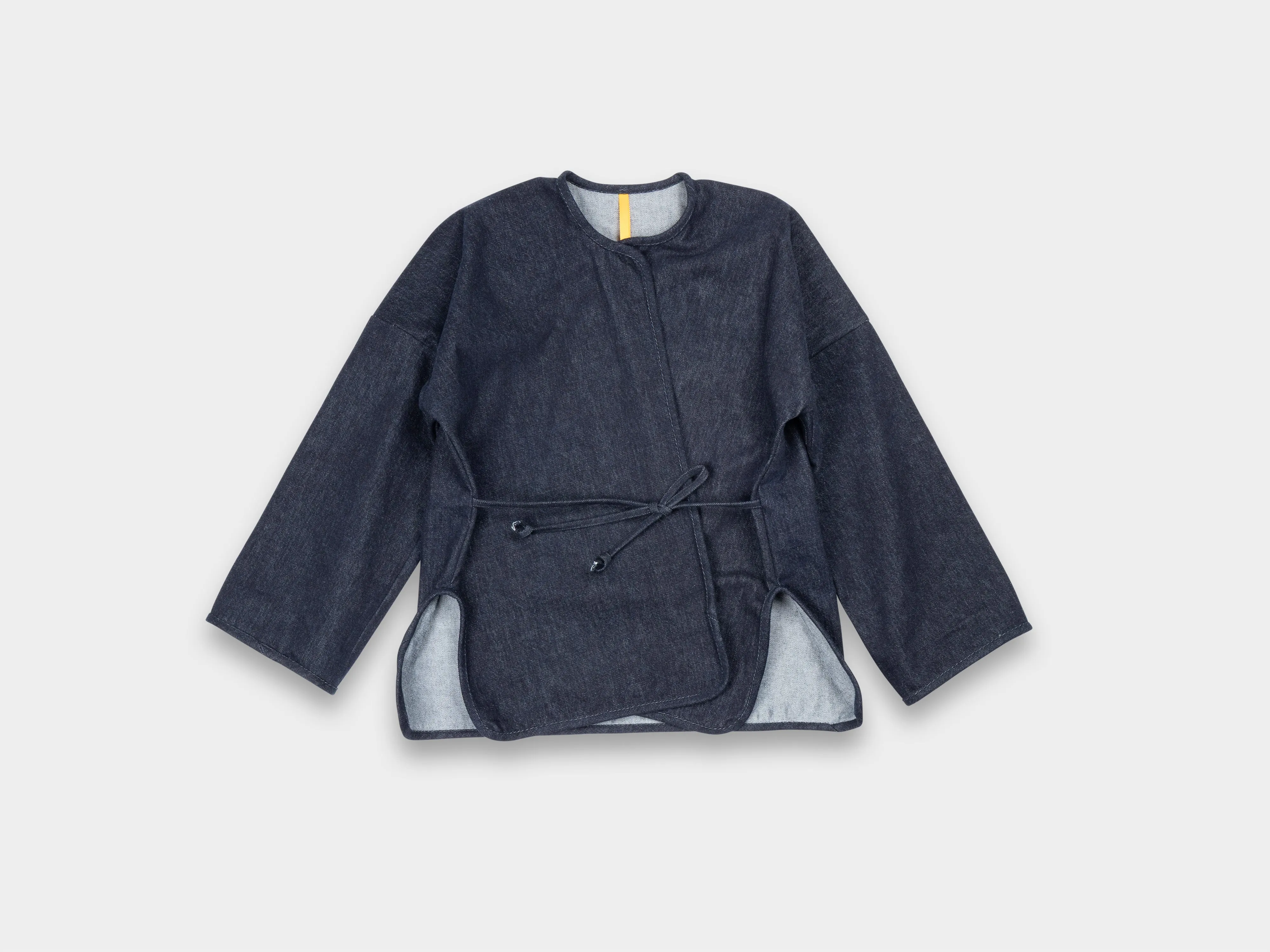 W-R20S7 "Cross Cardigan" Navy Slub Denim sold by MAN-TLE