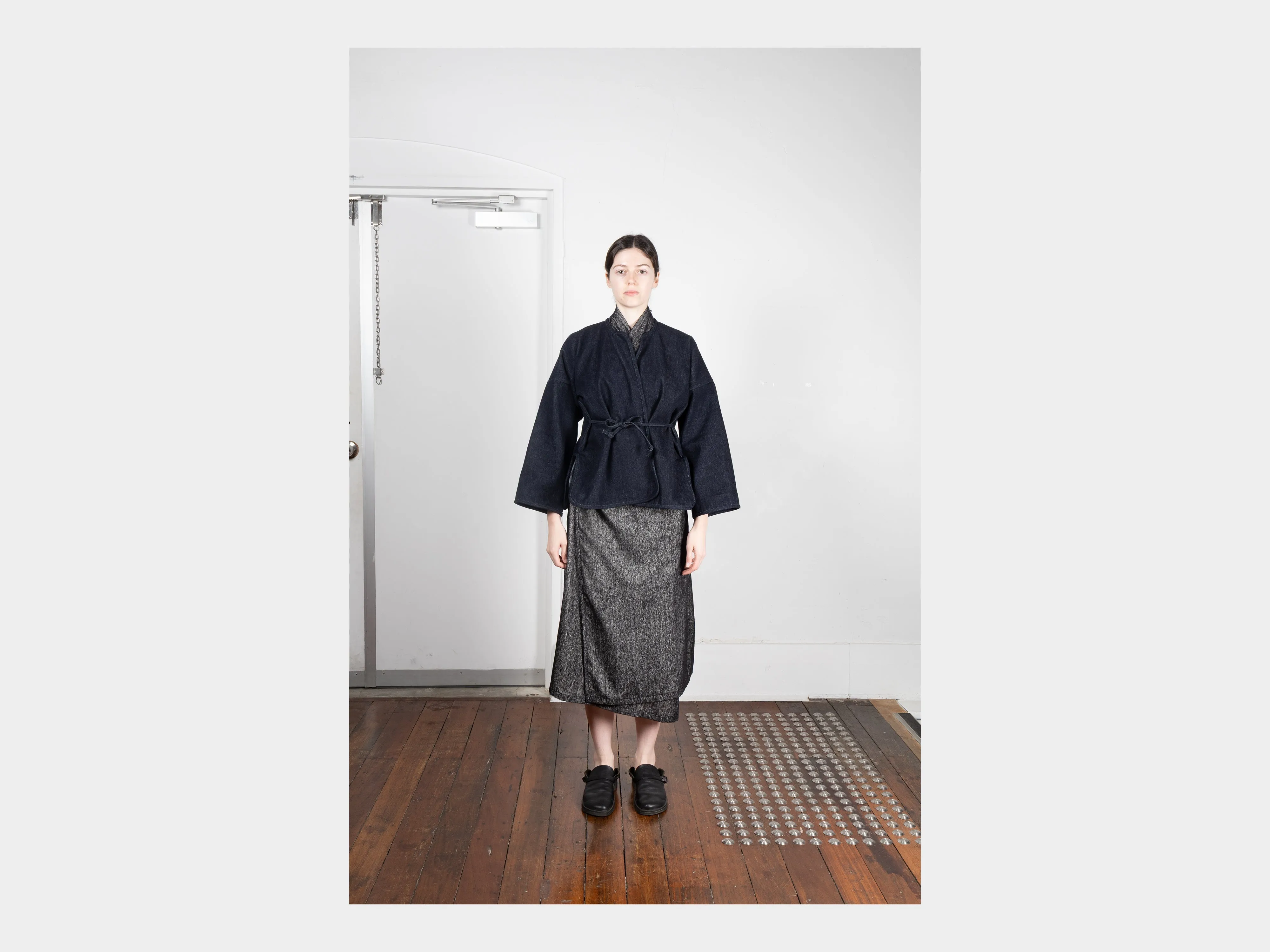 W-R20S7 "Cross Cardigan" Navy Slub Denim sold by MAN-TLE product image thumbnail 5