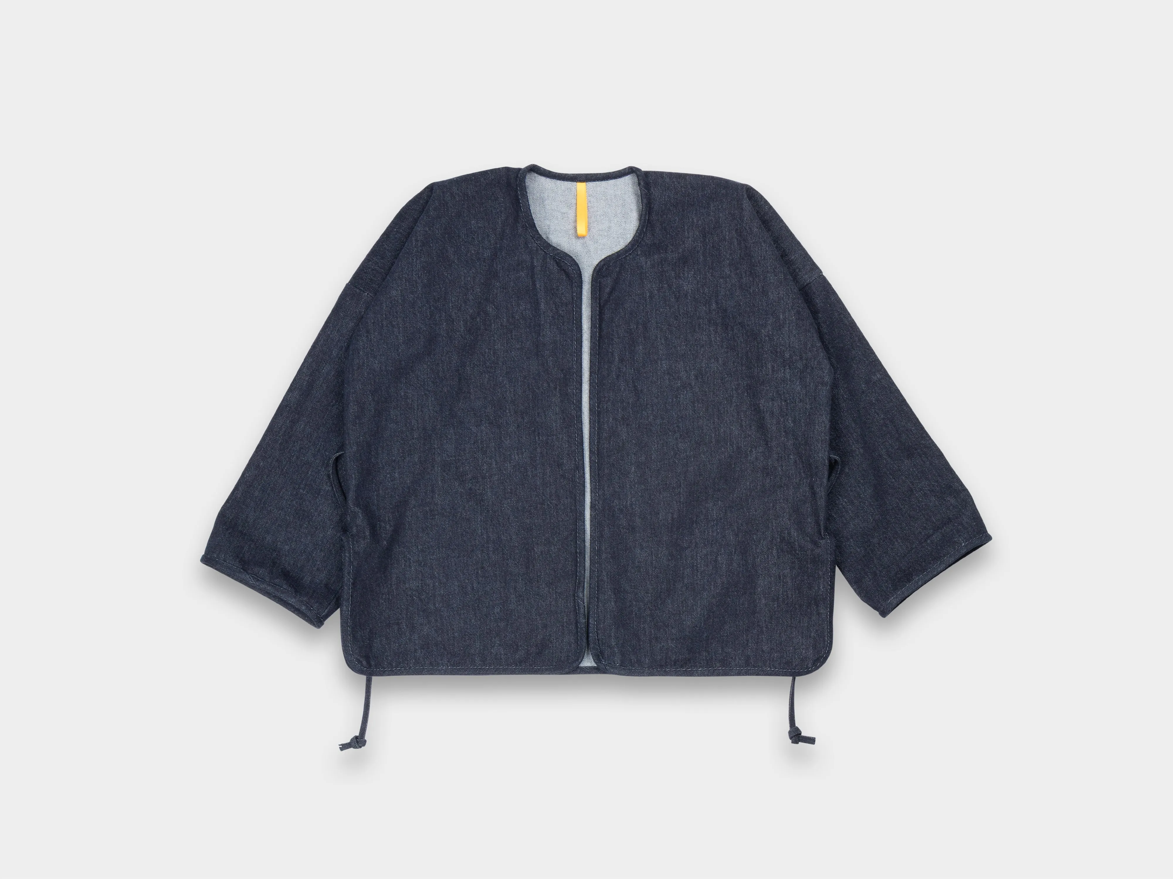 W-R20S7 "Cross Cardigan" Navy Slub Denim sold by MAN-TLE product image thumbnail 2