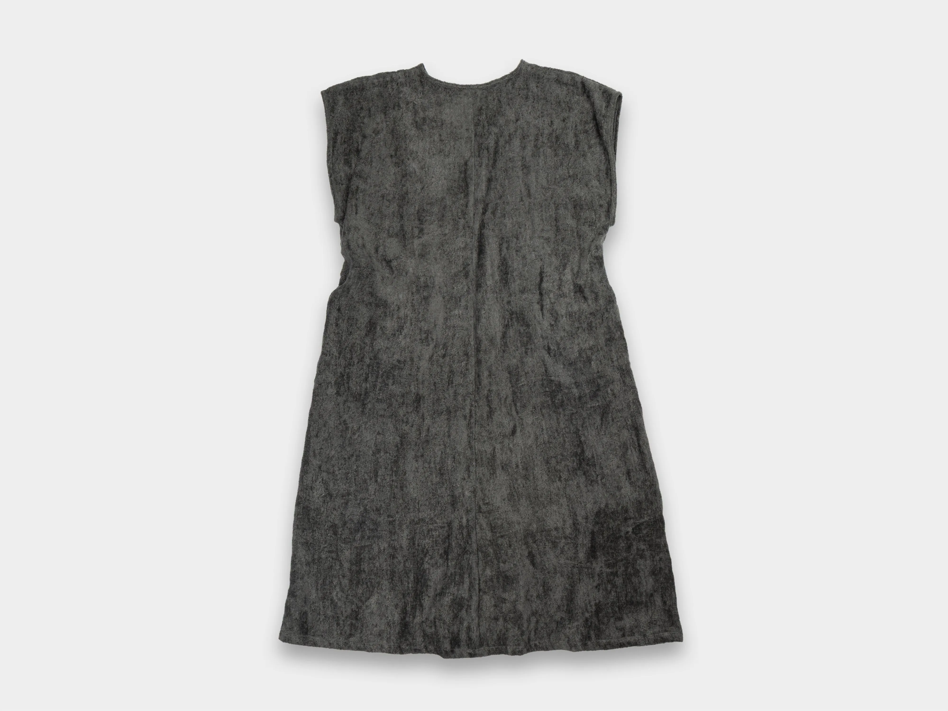 W-R20A5 "Box Dress" Bark Linen Velvet sold by MAN-TLE product image thumbnail 2