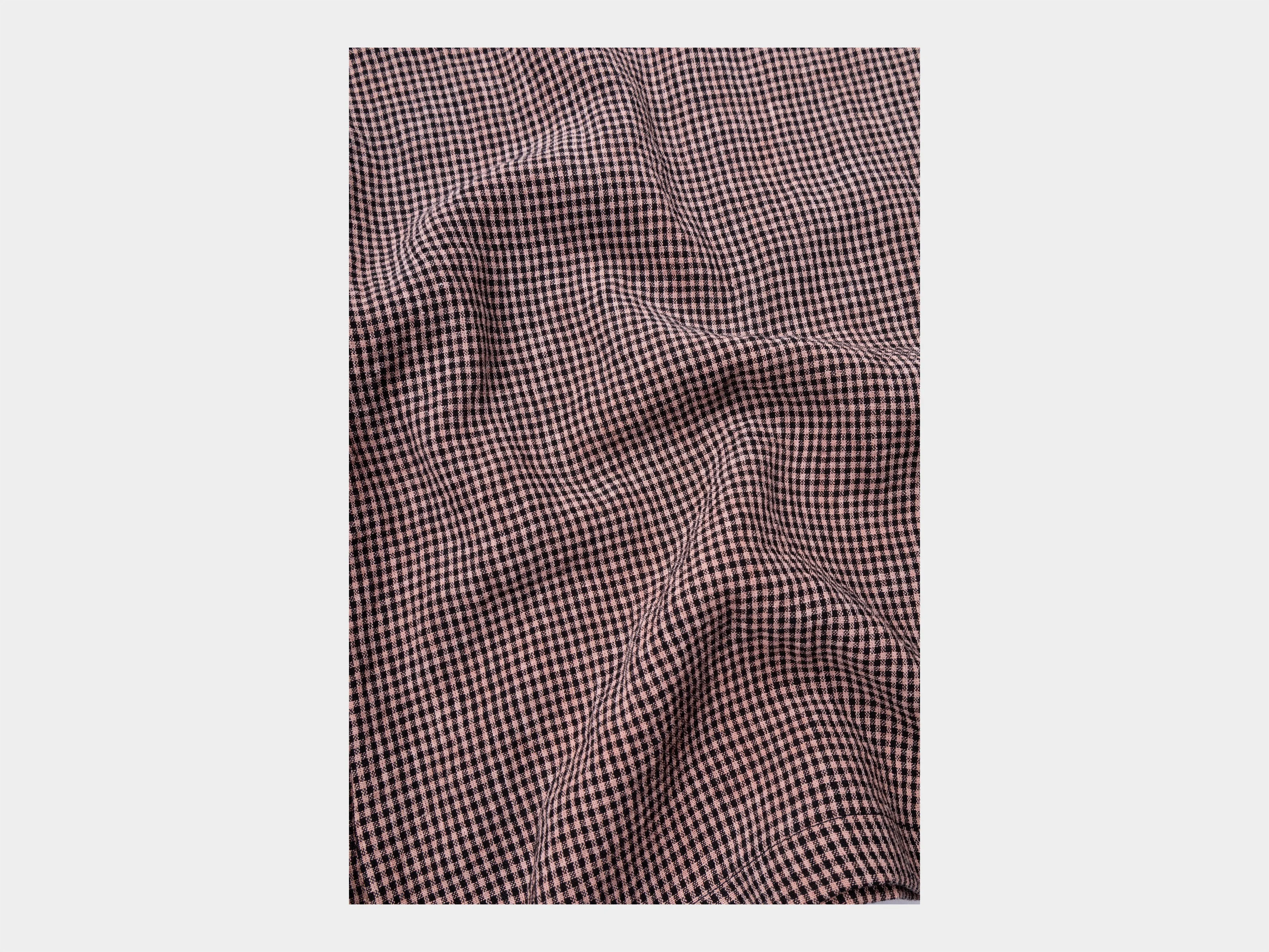 W-R20A5 "Box Dress" Bengara Gingham sold by MAN-TLE product image thumbnail 3