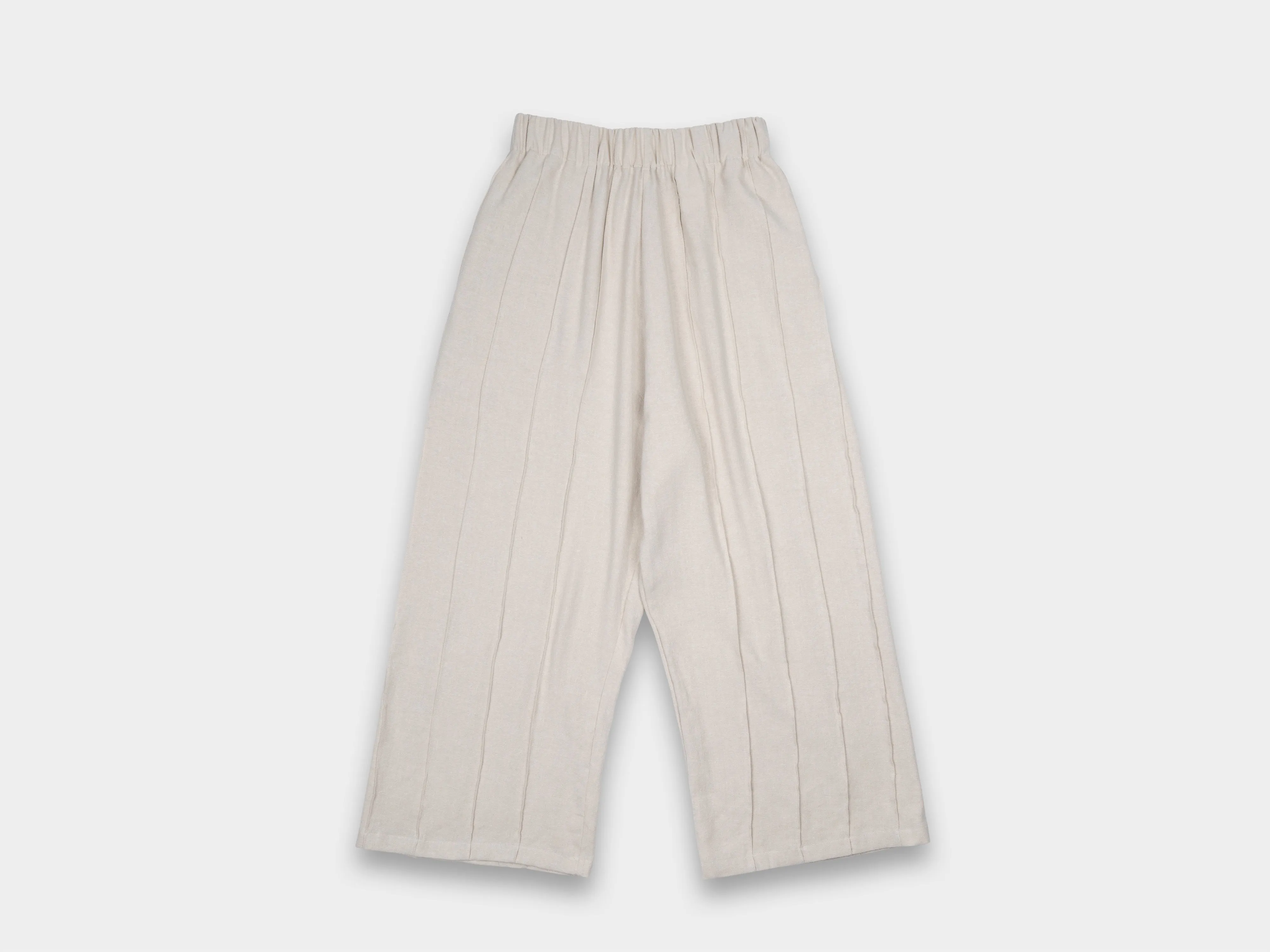 W-R20P3 "Tuck Pants" Sand Grosgrain sold by MAN-TLE product image thumbnail 2