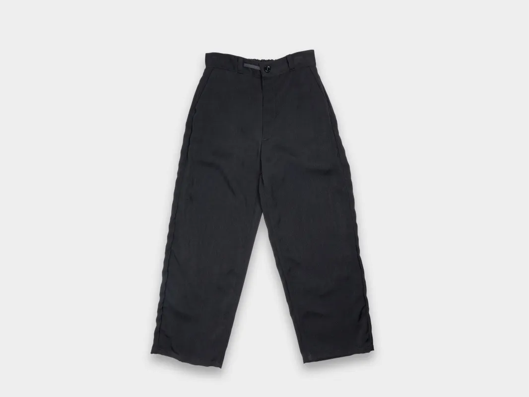 W-R20P4 "High-Wide Pants" Black School Canvas made by MAN-TLE