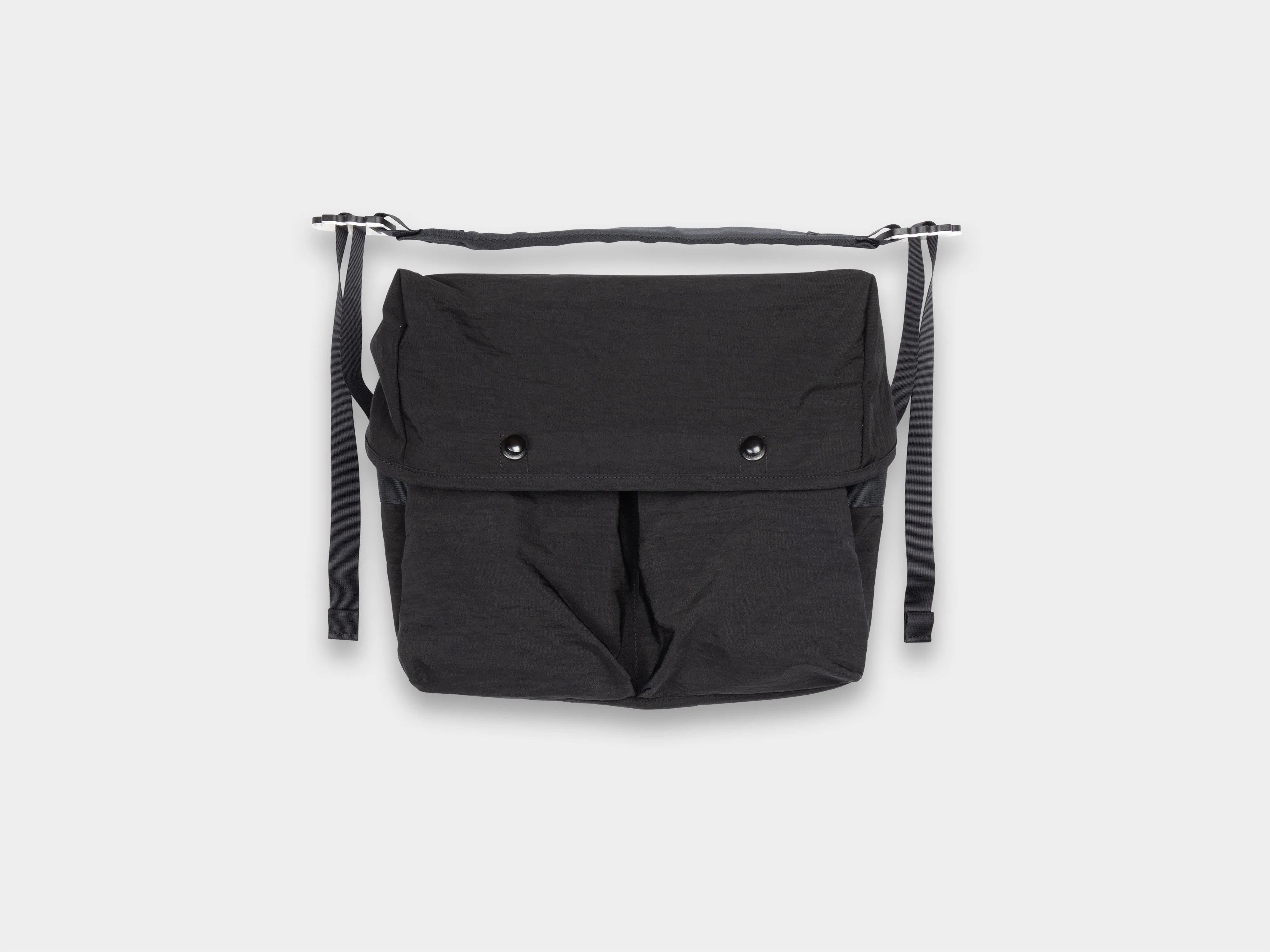 R0G4 "Mini Messenger" Black Nylon sold by MAN-TLE