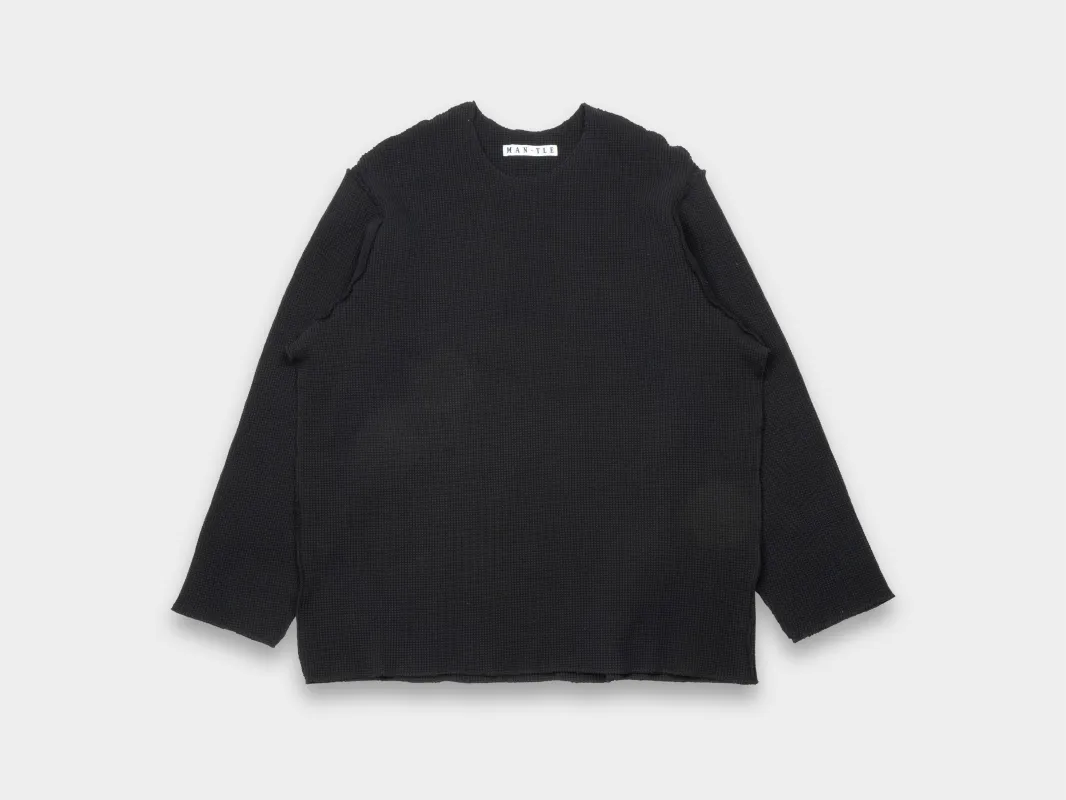 R0T8 “Heavy Waffle” Black made by MAN-TLE