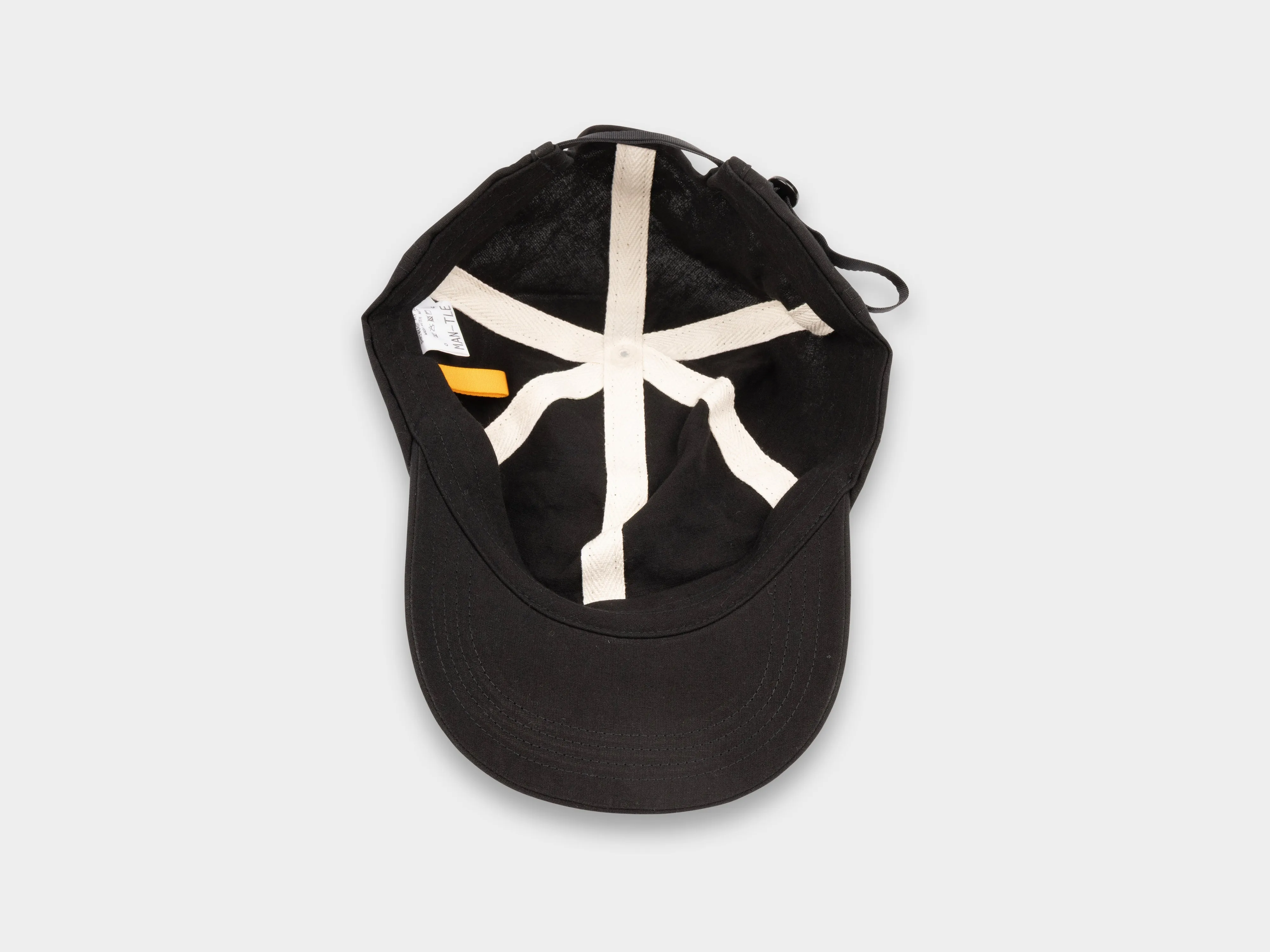 SPC1 "Shallow Cap" Roll–dyed Black Linen sold by MAN-TLE product image thumbnail 2