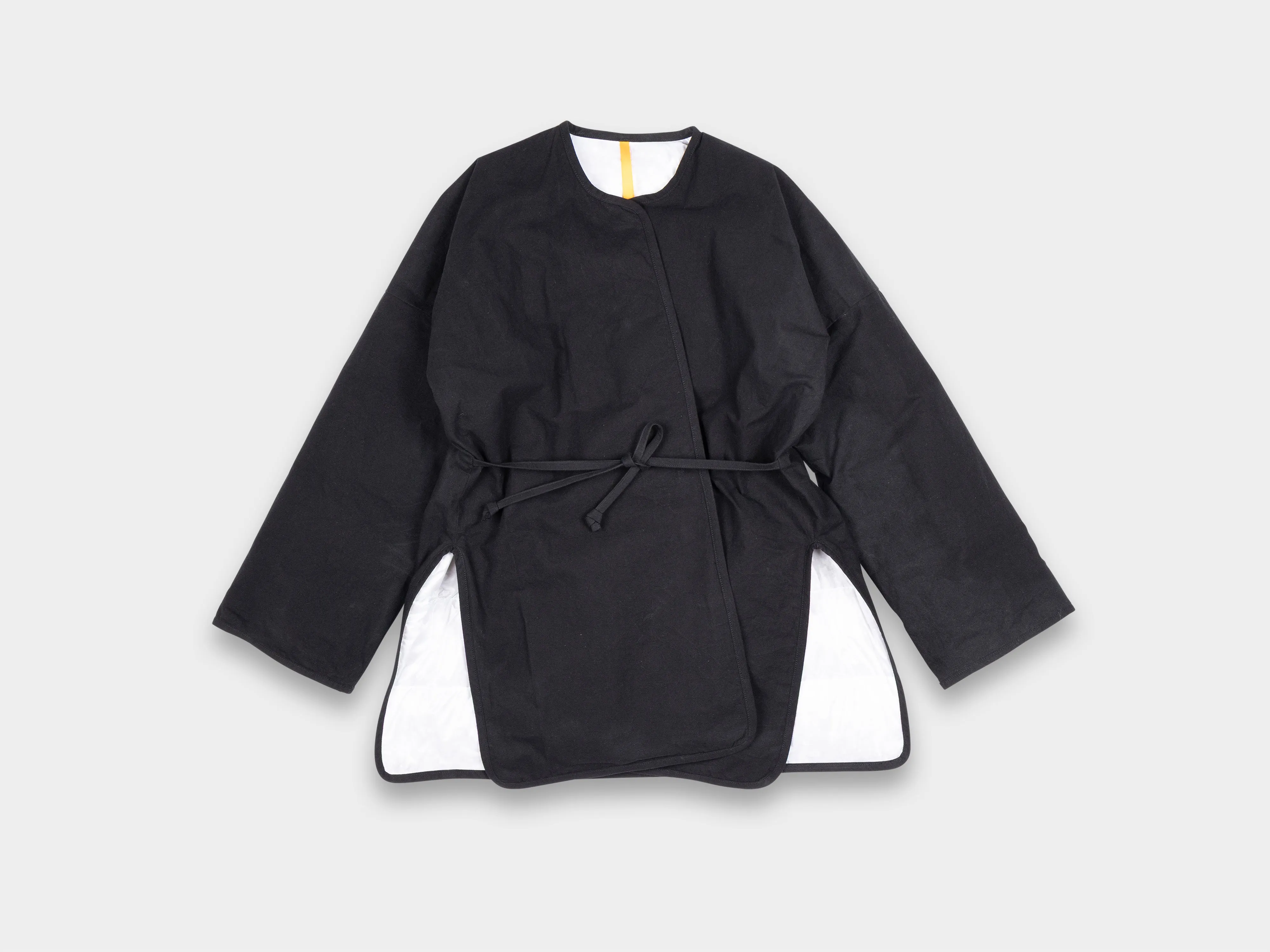 W–R21D7 "Down Cross Cardigan" Black Wax sold by MAN-TLE