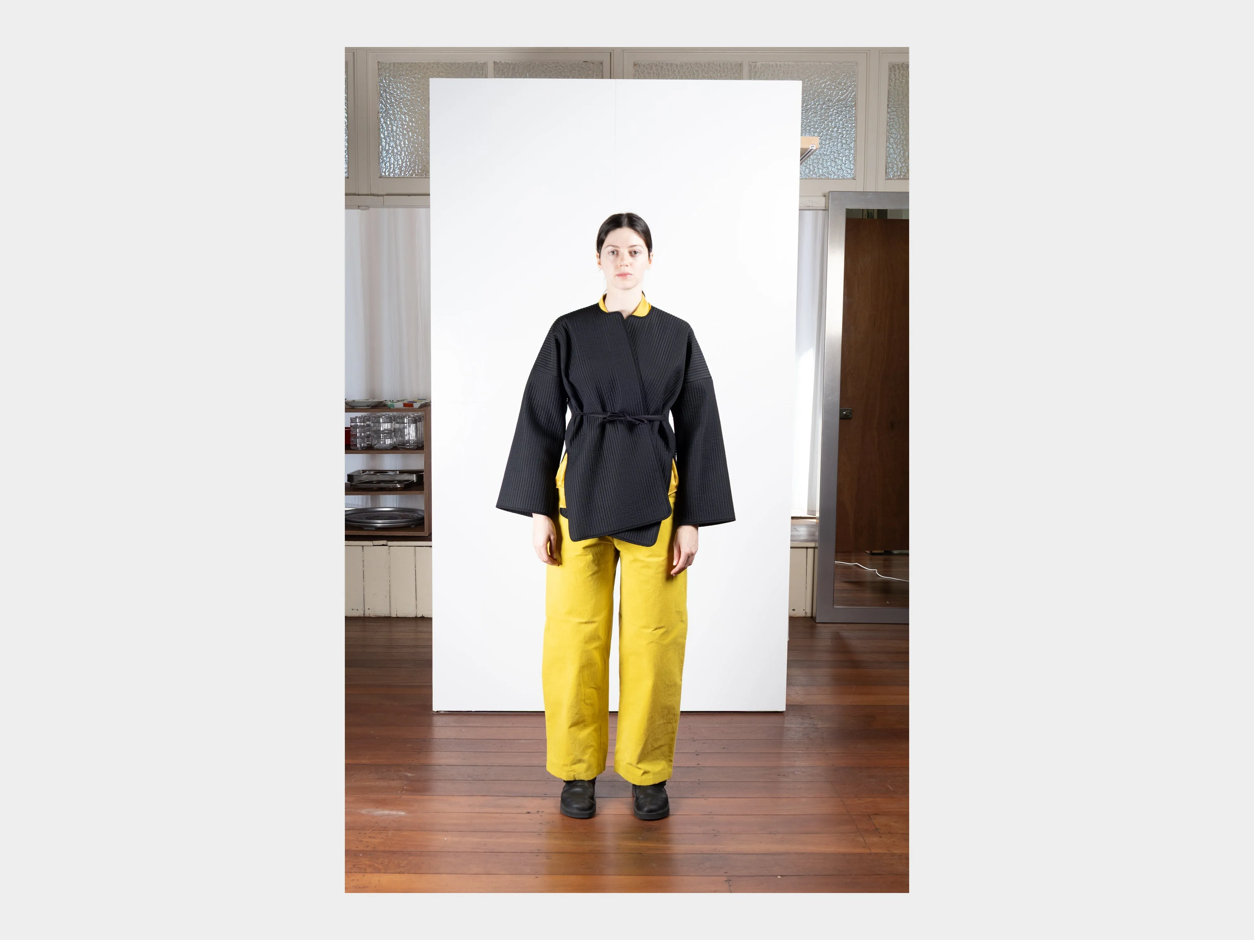 W–R21P4 "High-Wide Pants" Wattle Wax sold by MAN-TLE product image thumbnail 4